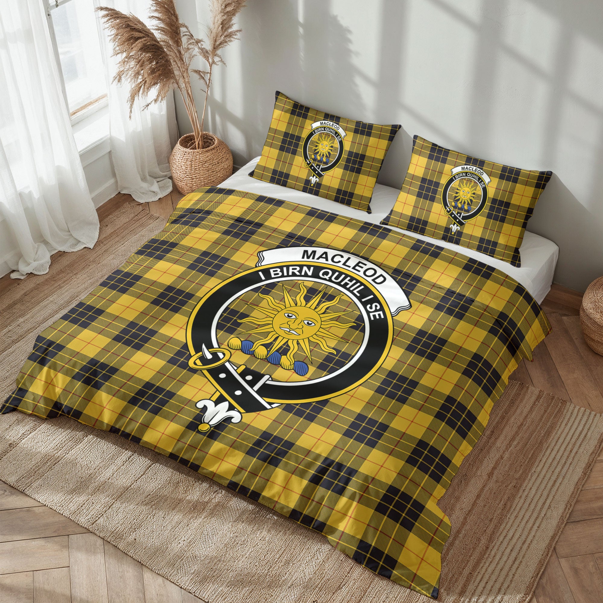 MacLeod of Lewis Ancient Tartan Crest Bedding Set