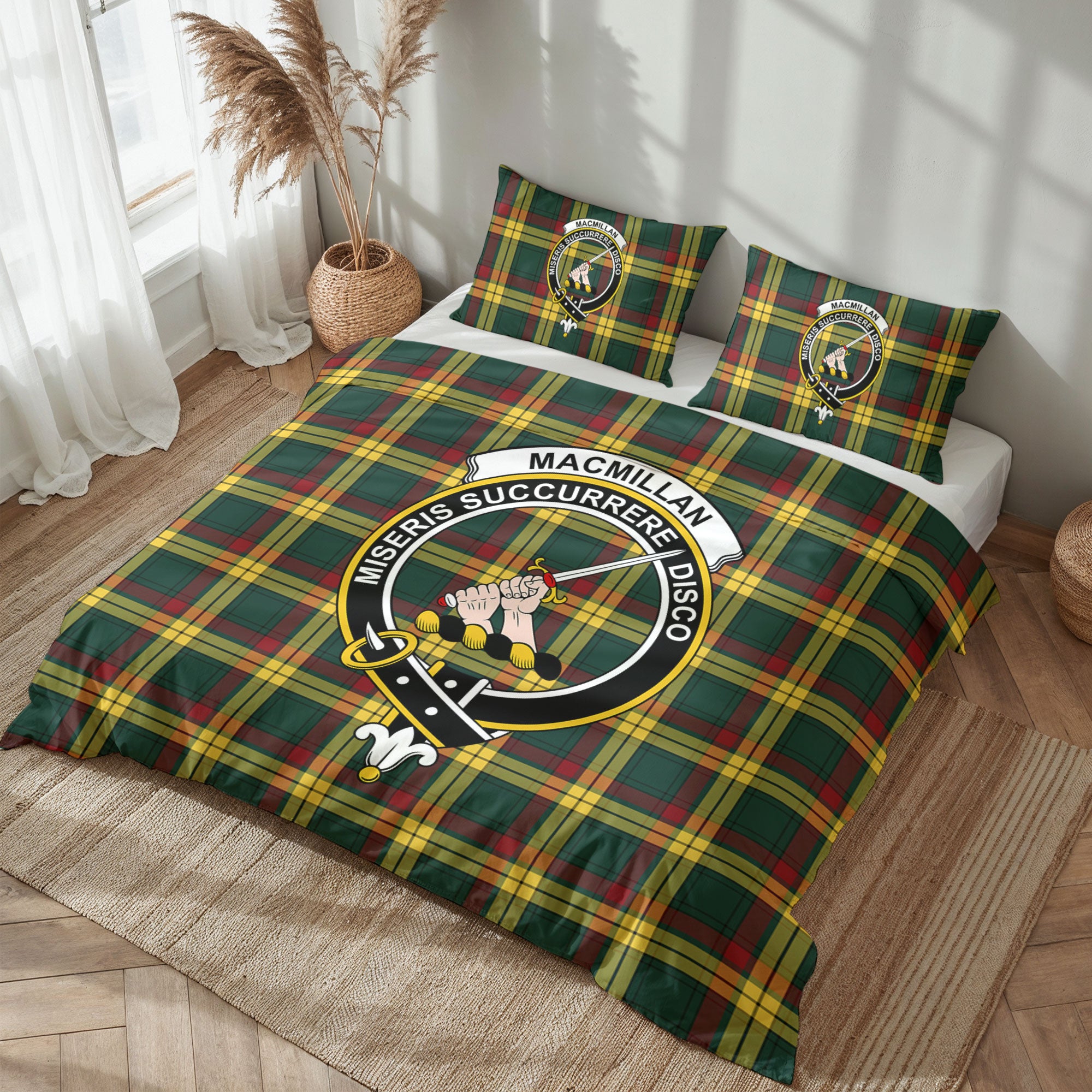 MacMillan Old Modern Tartan Crest Bedding Set