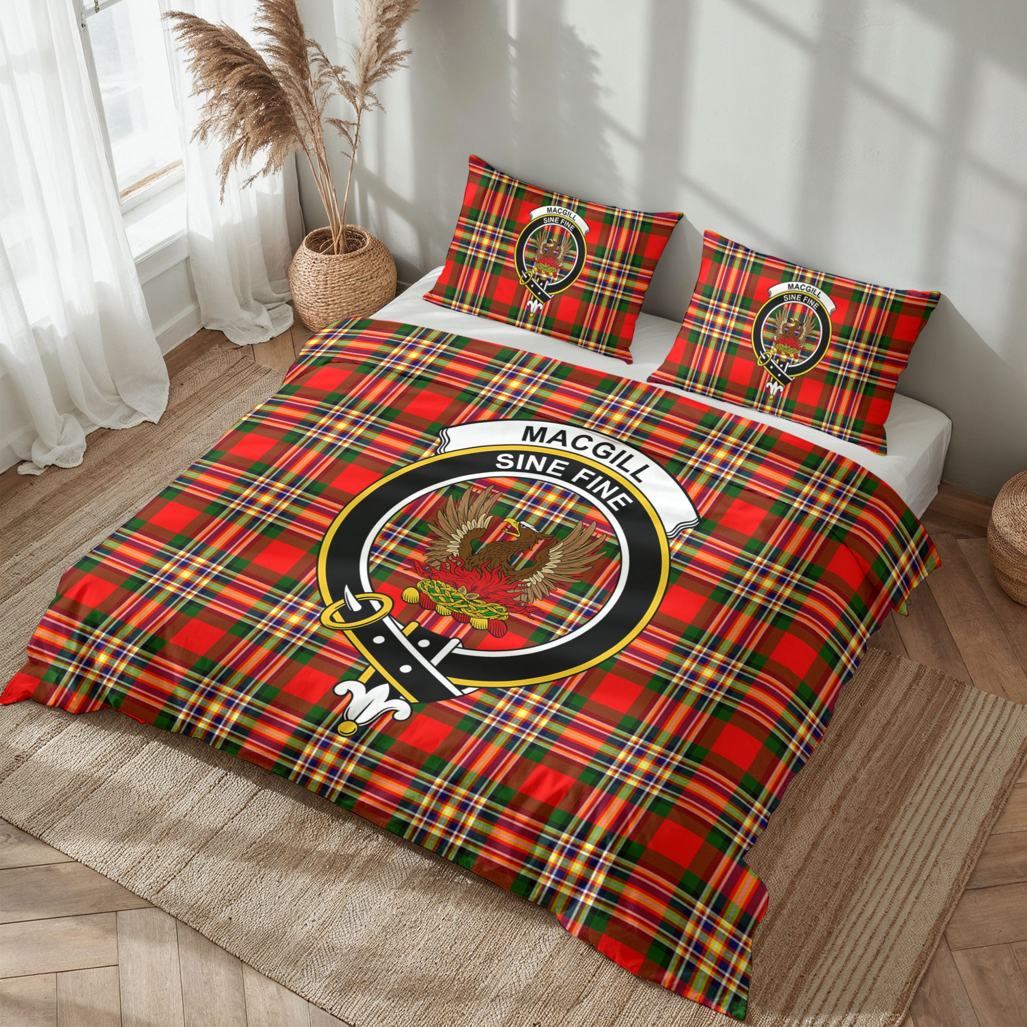 Makgill Tartan Crest Bedding Set
