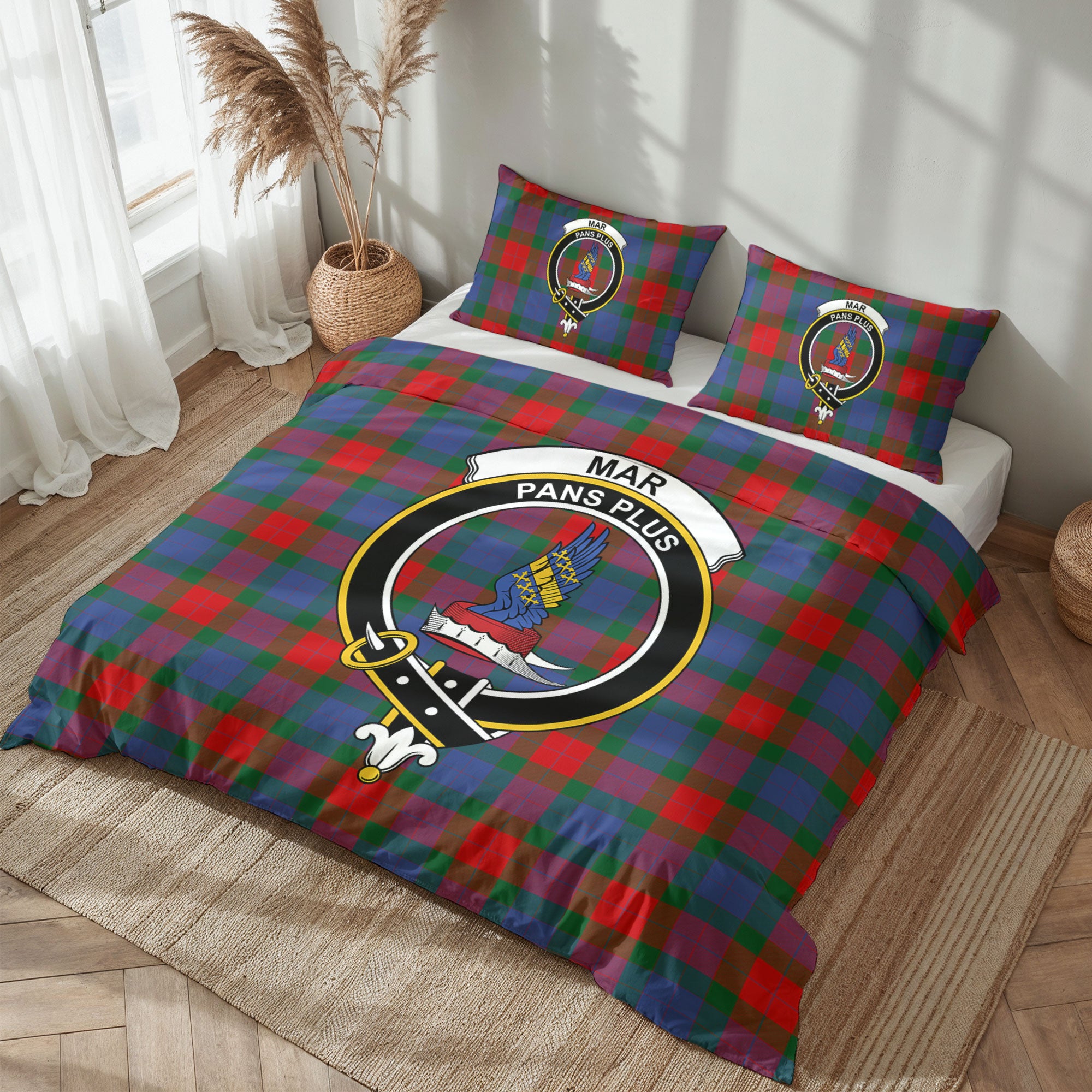Mar Tartan Crest Bedding Set