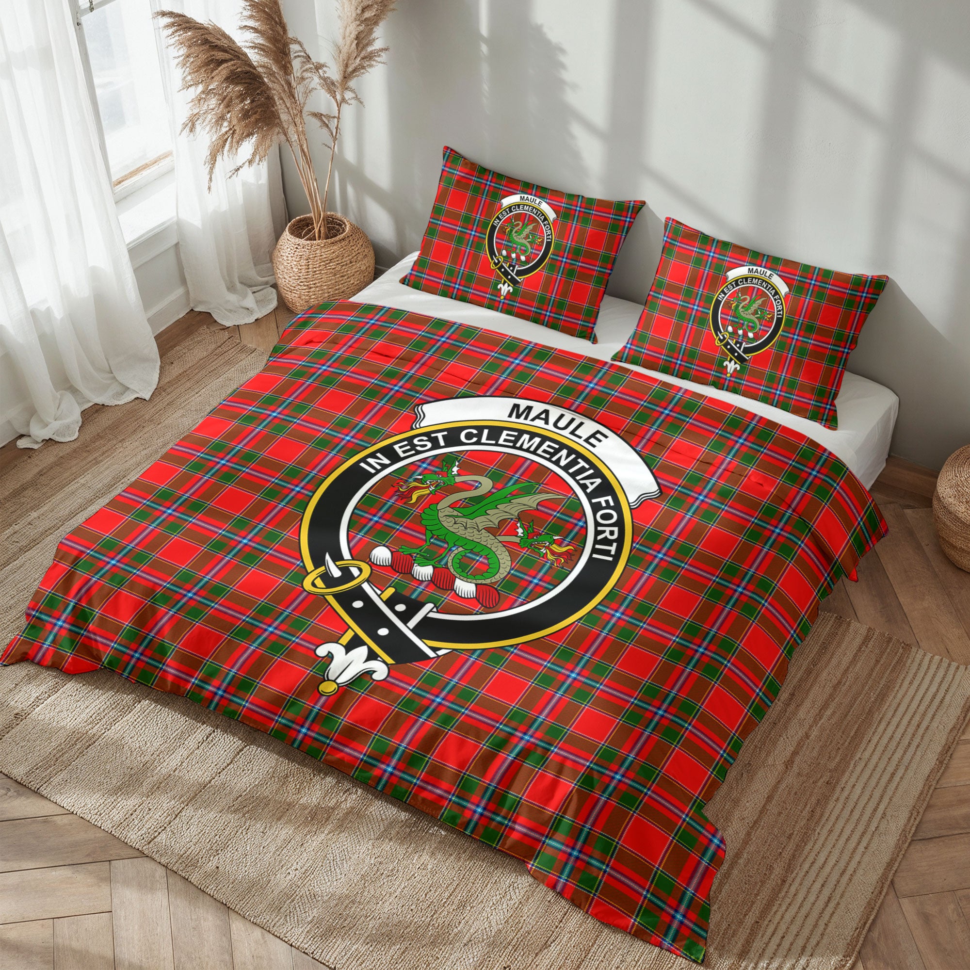 Maule Tartan Crest Bedding Set
