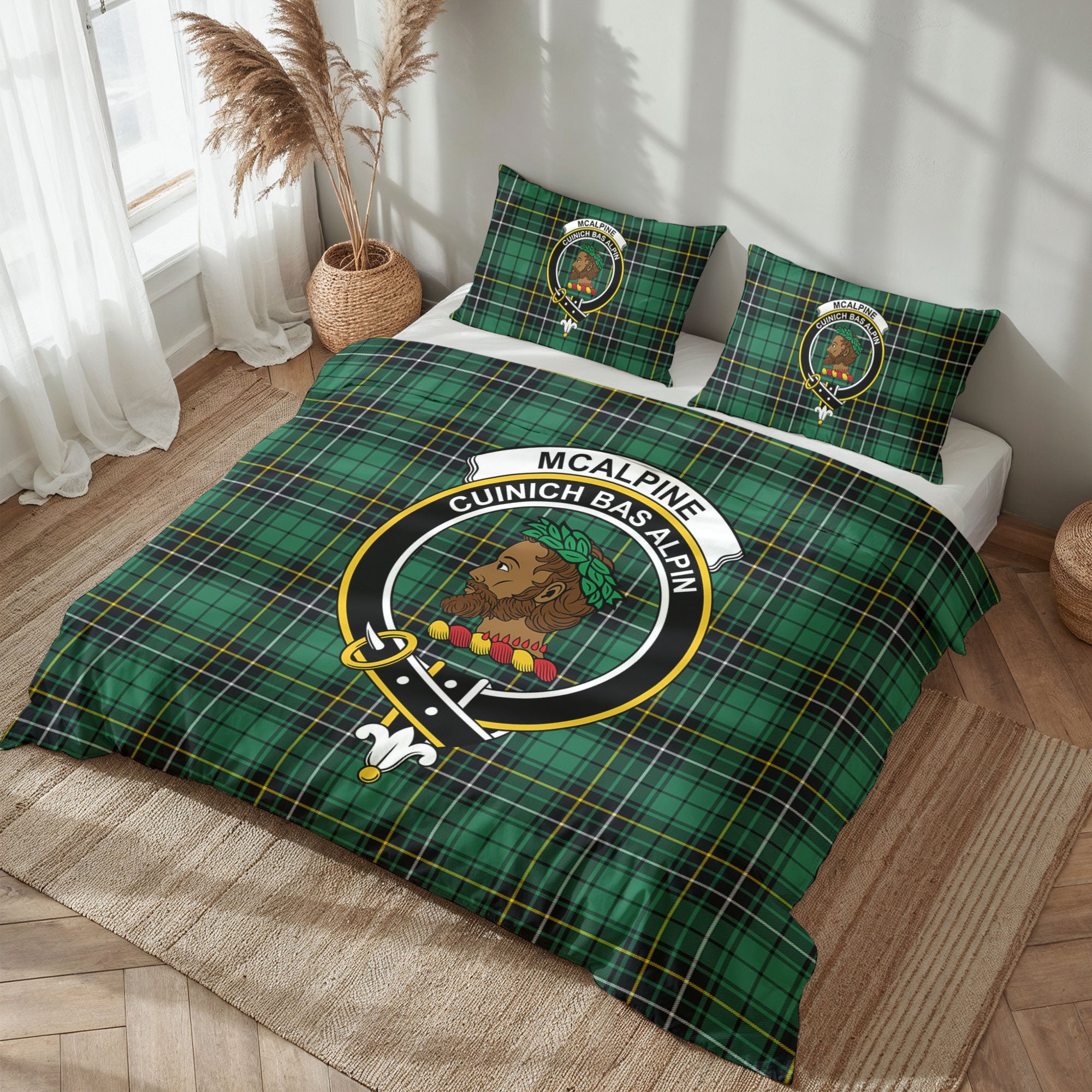 McAlpine Ancient Tartan Crest Bedding Set