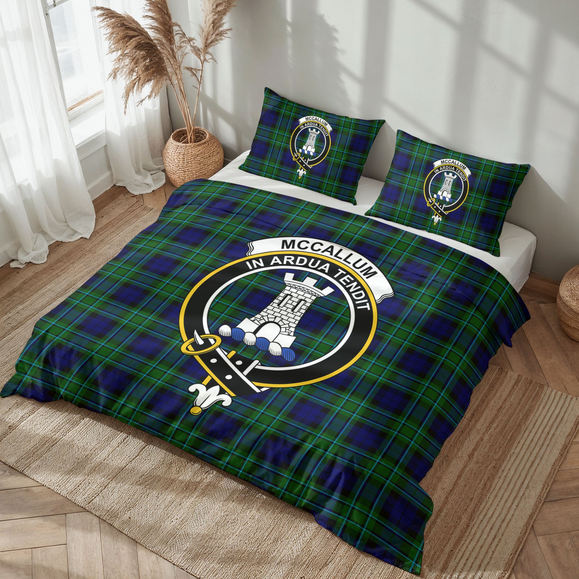 McCallum Modern Tartan Crest Bedding Set