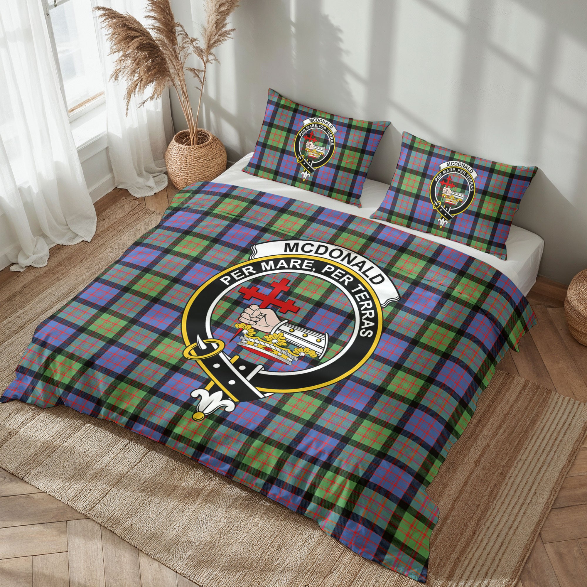 McDonald Ancient Tartan Crest Bedding Set