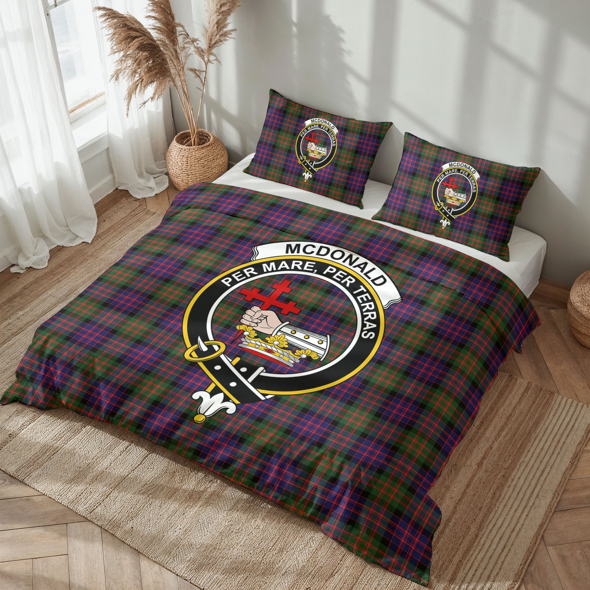 McDonald Modern Tartan Crest Bedding Set