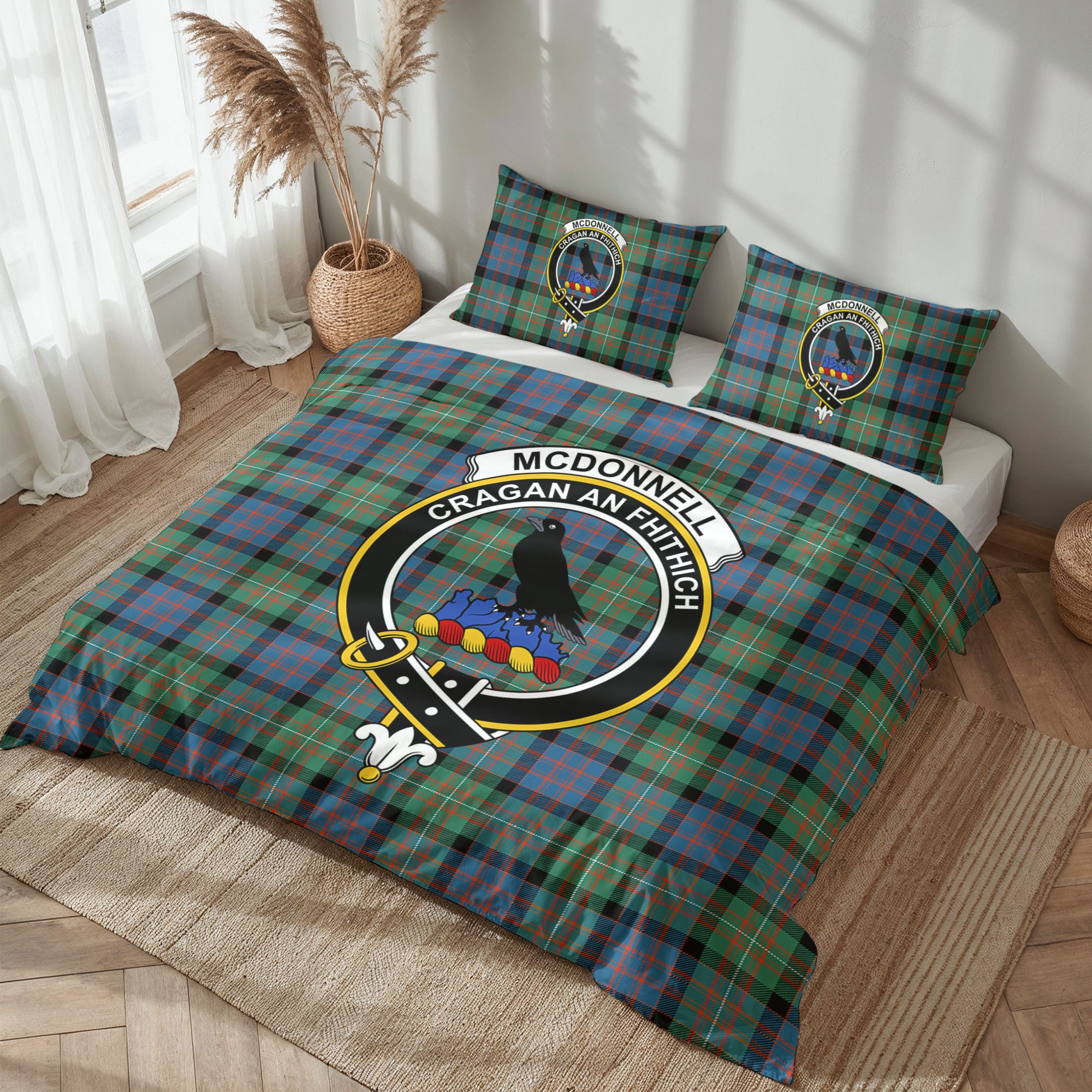 McDonnell of Glengarry Ancient Tartan Crest Bedding Set