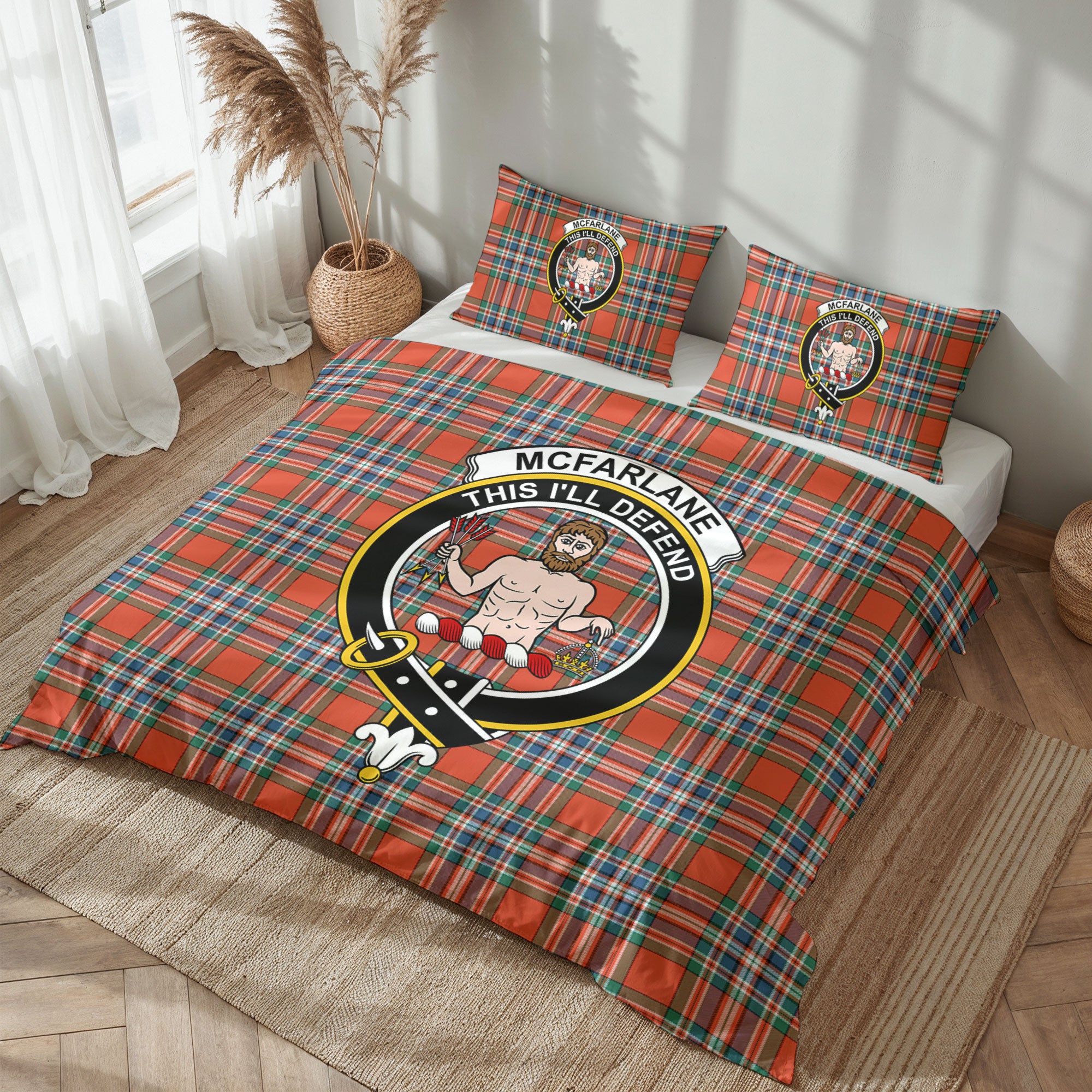 McFarlane Ancient Tartan Crest Bedding Set