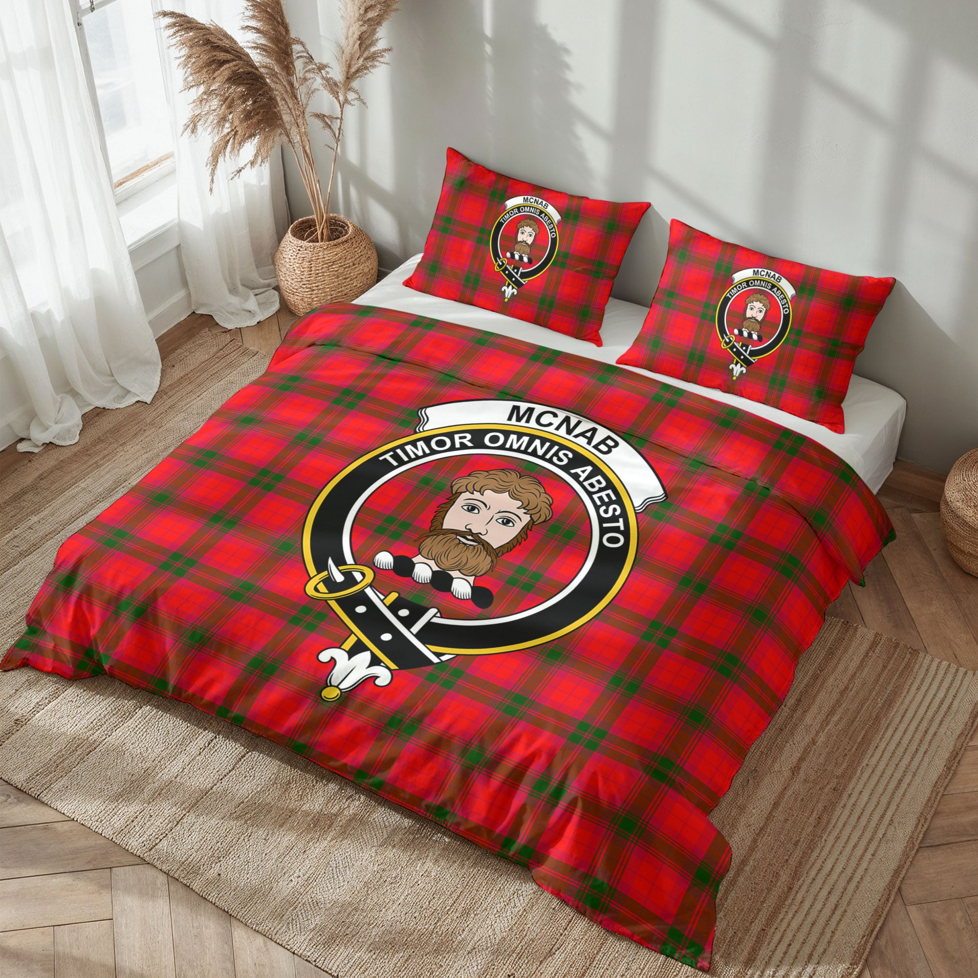 McNab Modern Tartan Crest Bedding Set