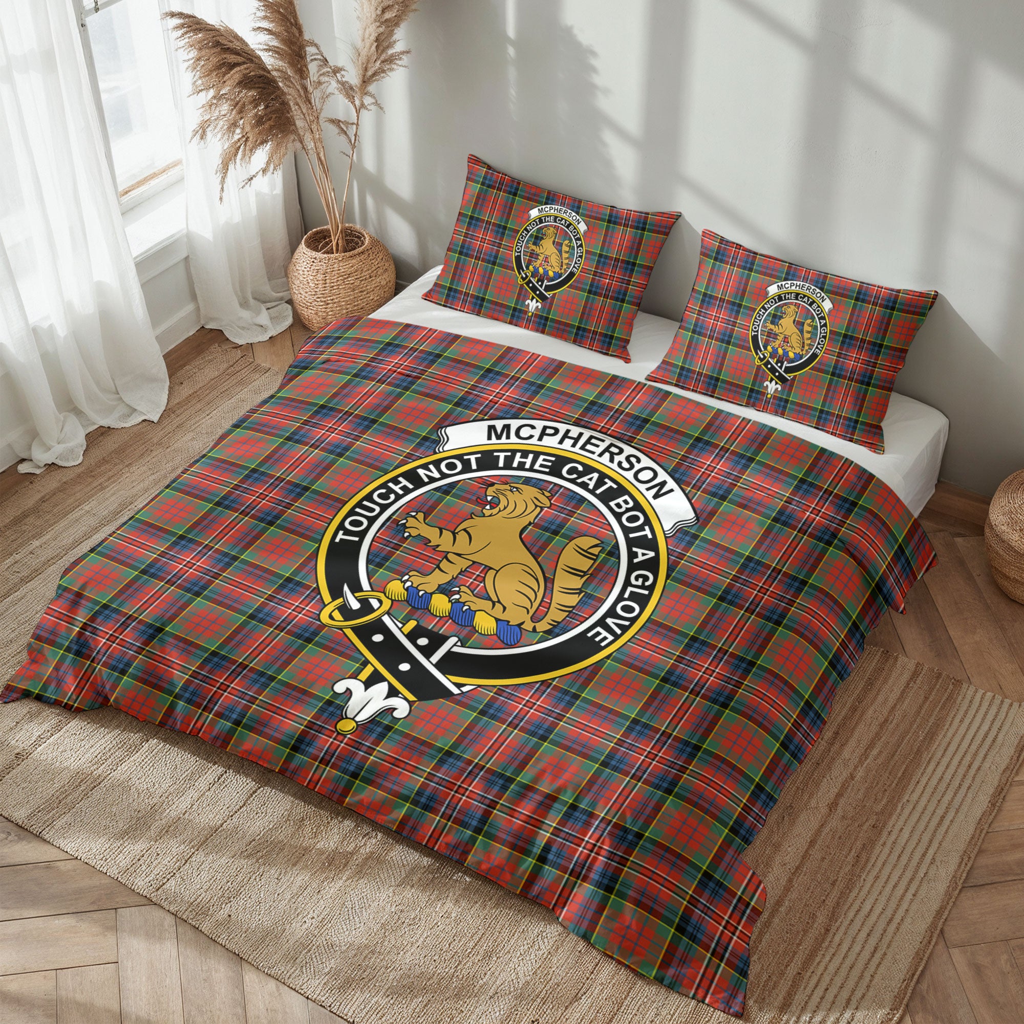 McPherson Ancient Tartan Crest Bedding Set