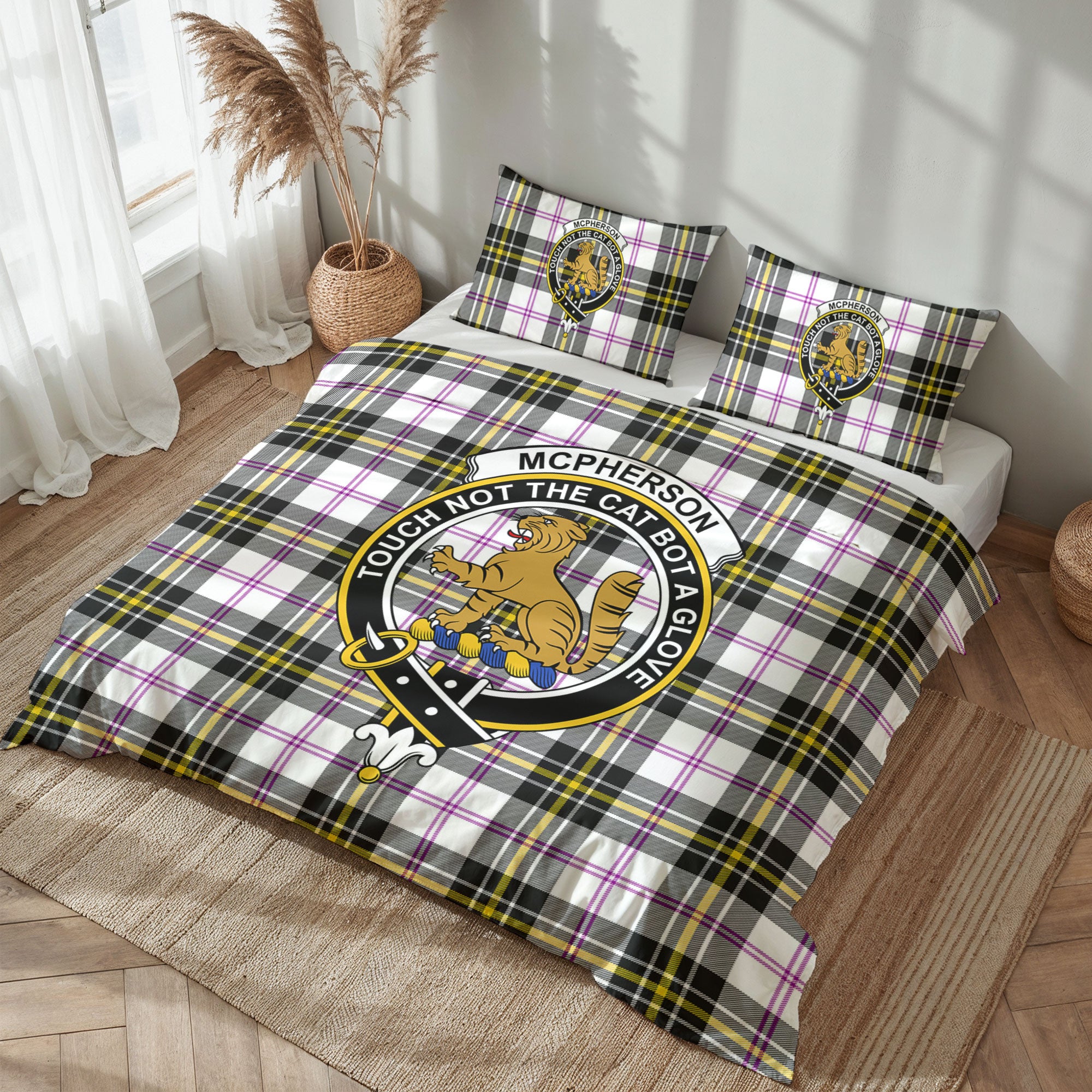McPherson Dress Modern Tartan Crest Bedding Set