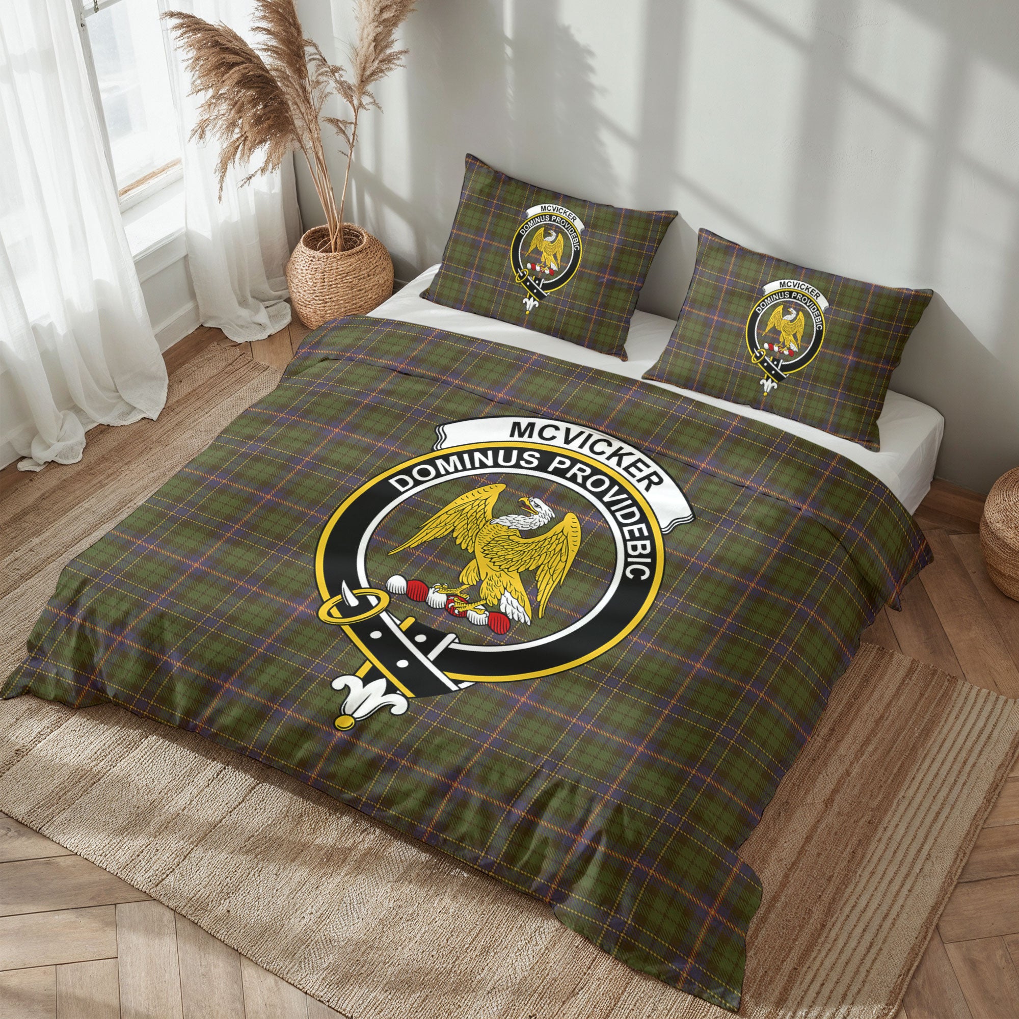 McVicker Tartan Crest Bedding Set