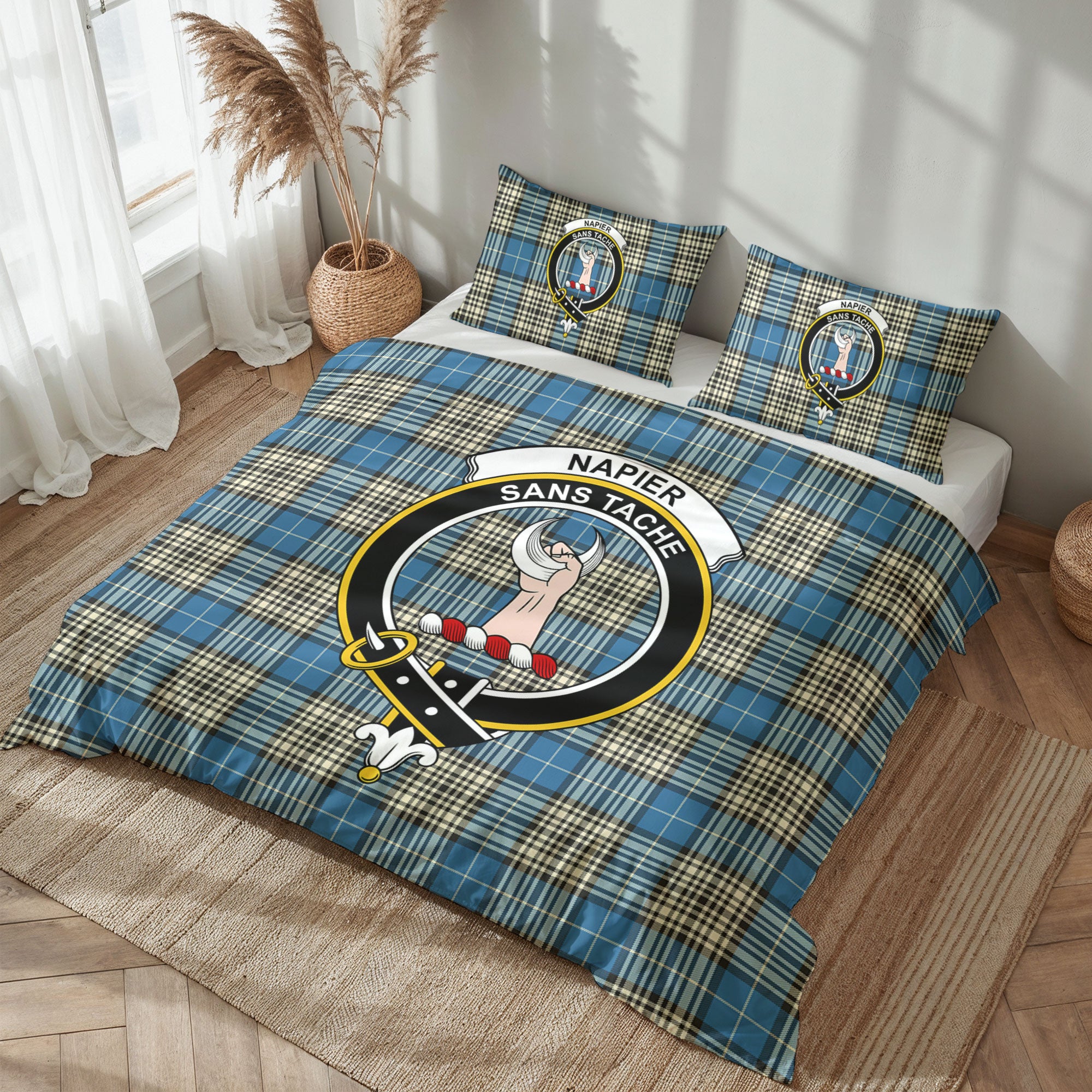 Napier Ancient Tartan Crest Bedding Set