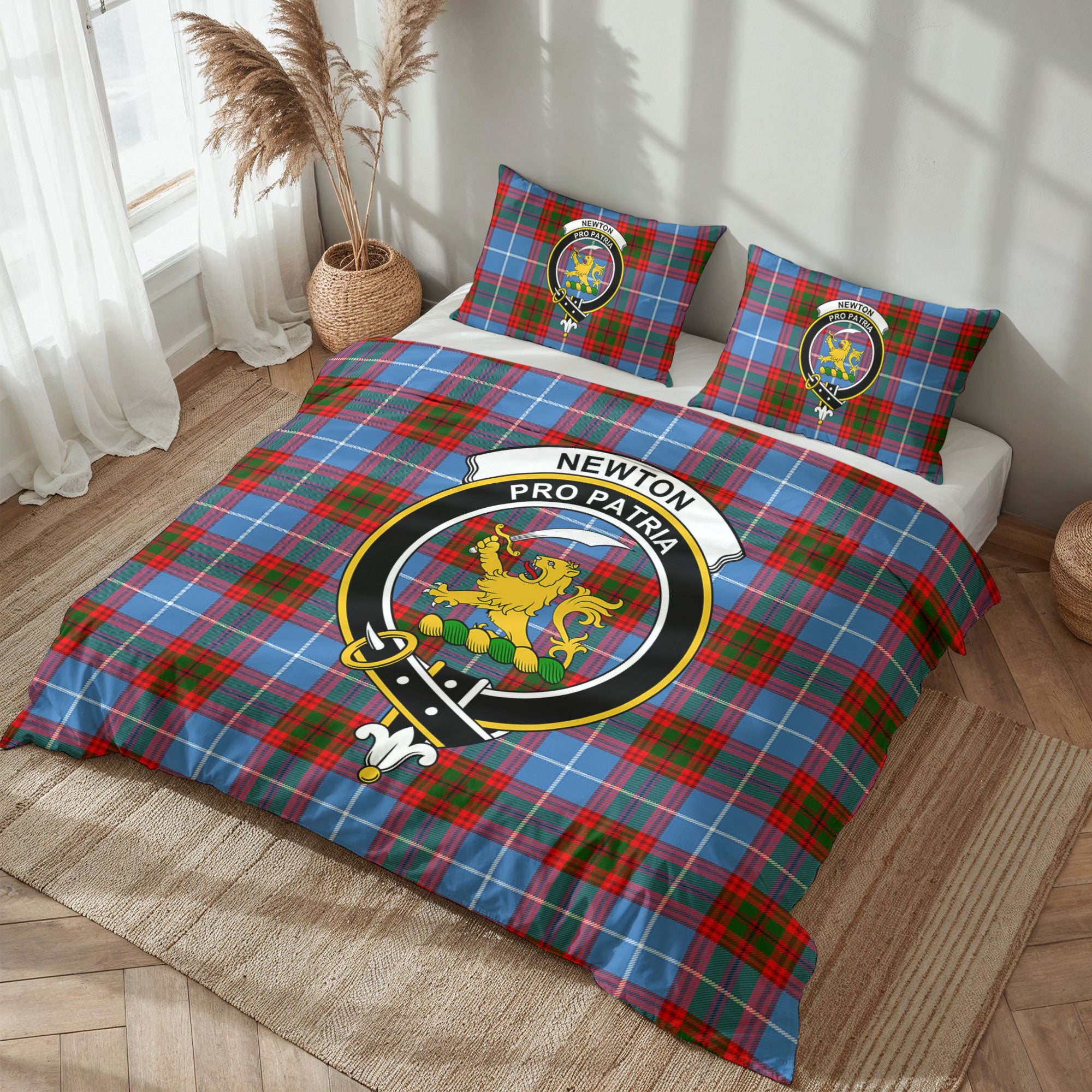 Newton Tartan Crest Bedding Set
