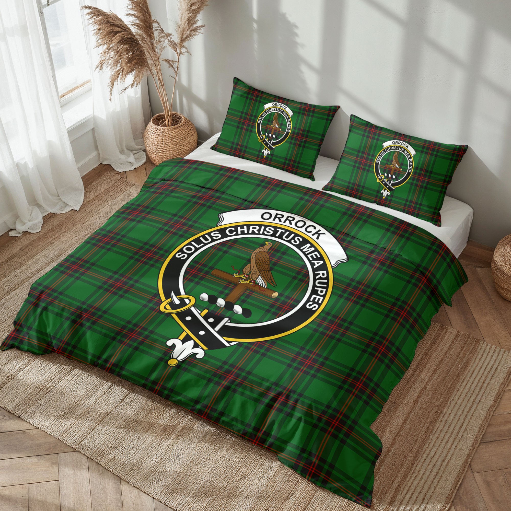 Orrock Tartan Crest Bedding Set