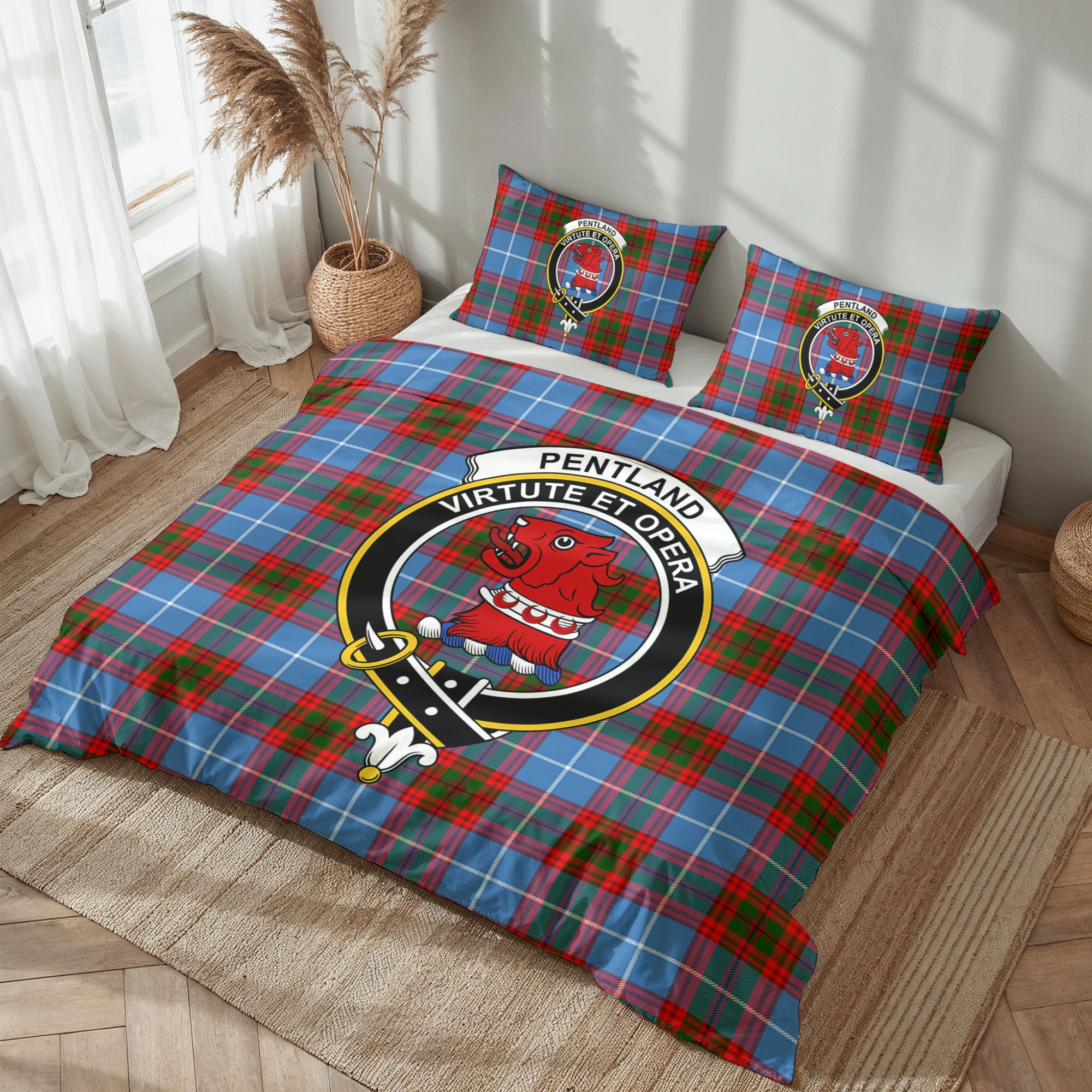 Pentland Tartan Crest Bedding Set