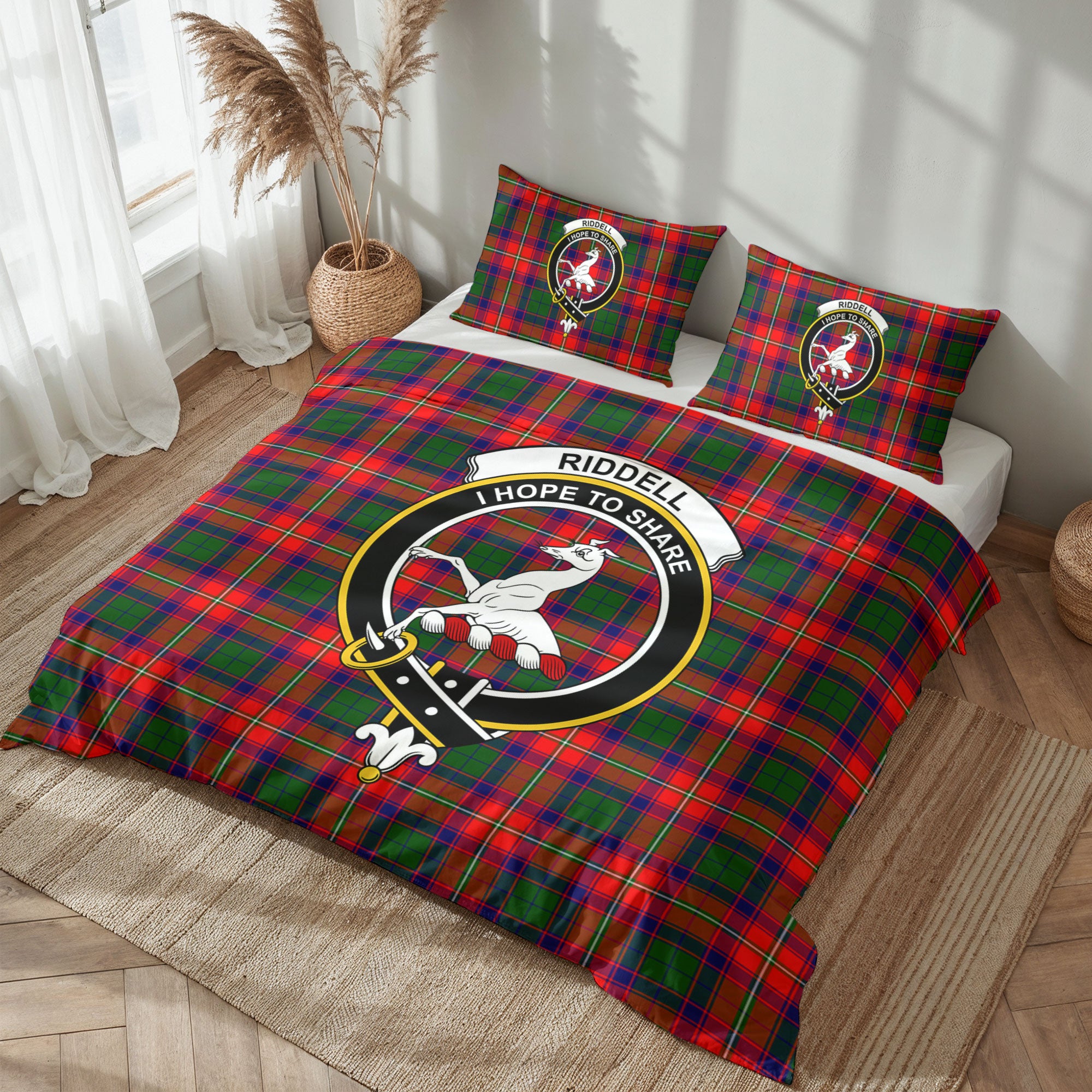 Riddell Tartan Crest Bedding Set