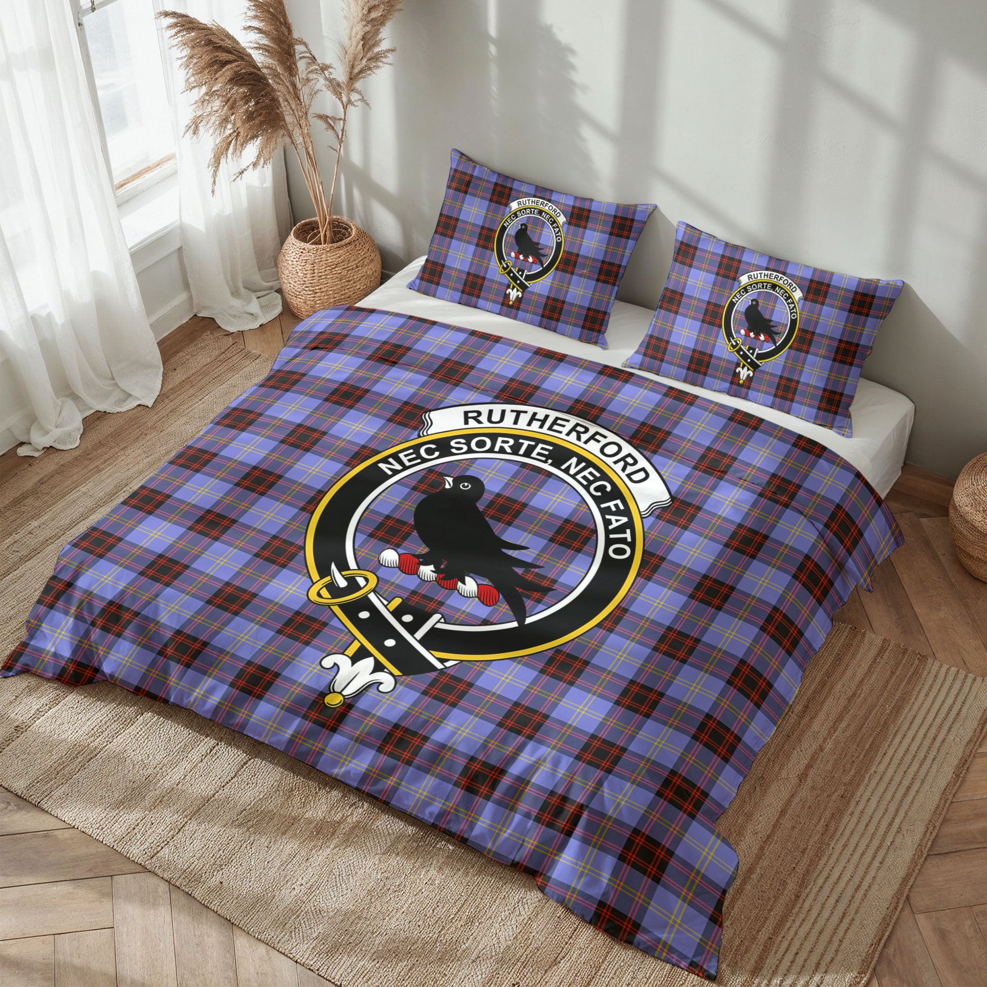 Rutherford Tartan Crest Bedding Set