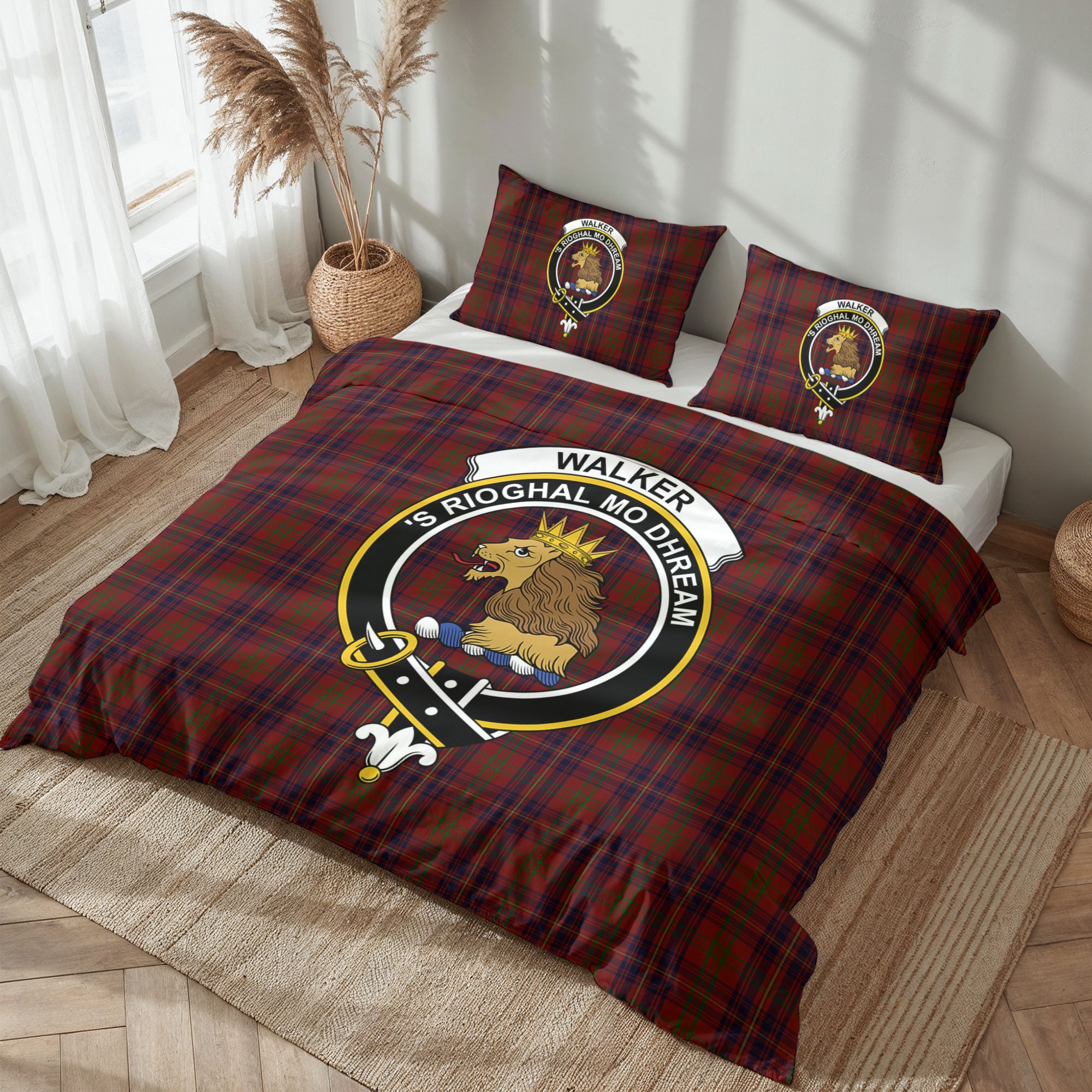Walker Tartan Crest Bedding Set