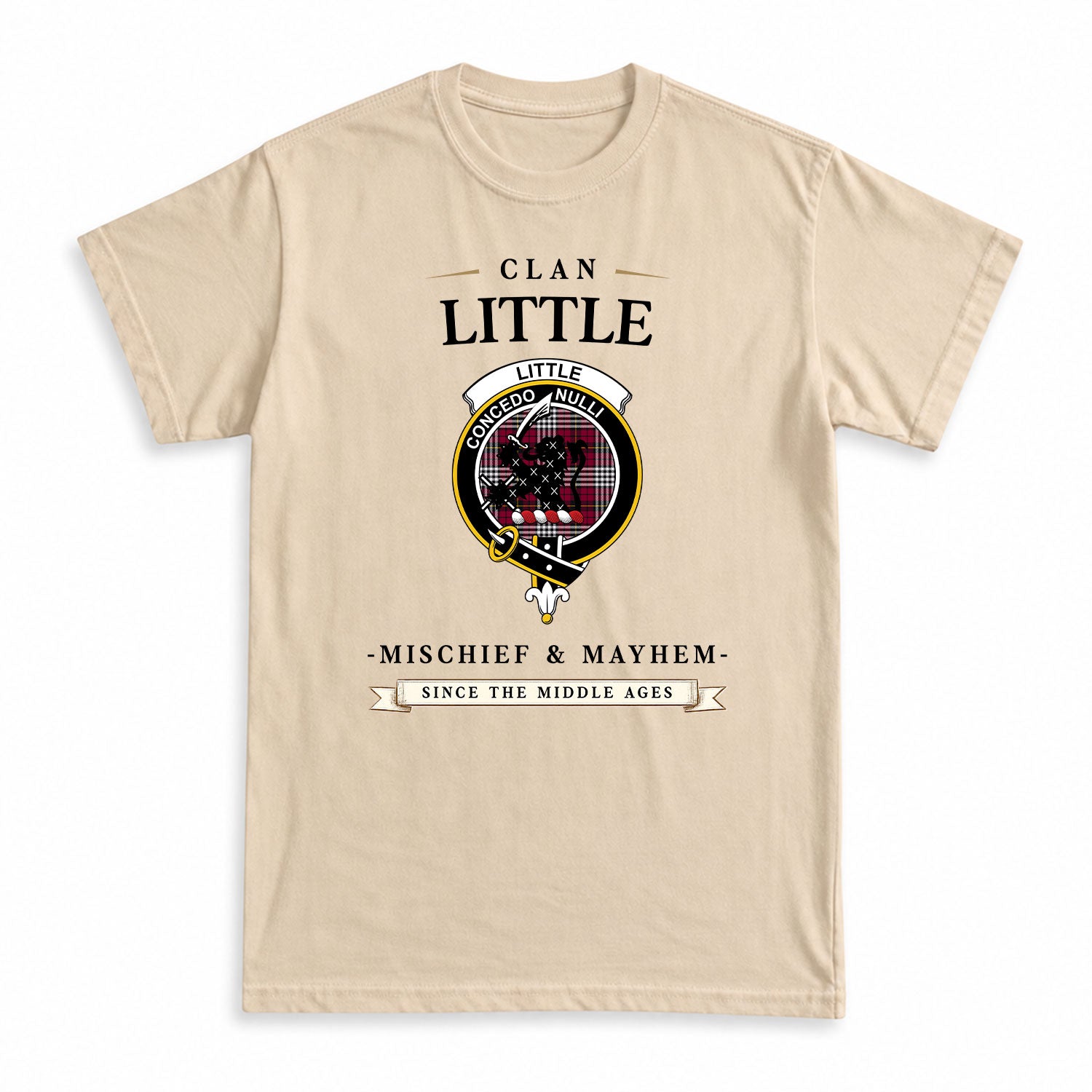 Little Tartan Crest Mischief and Mayhem T-shirt