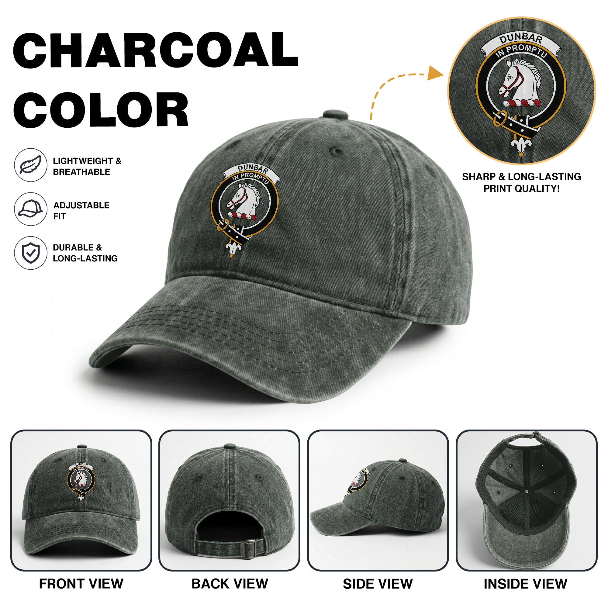 Dunbar Crest Washed Classic Cap