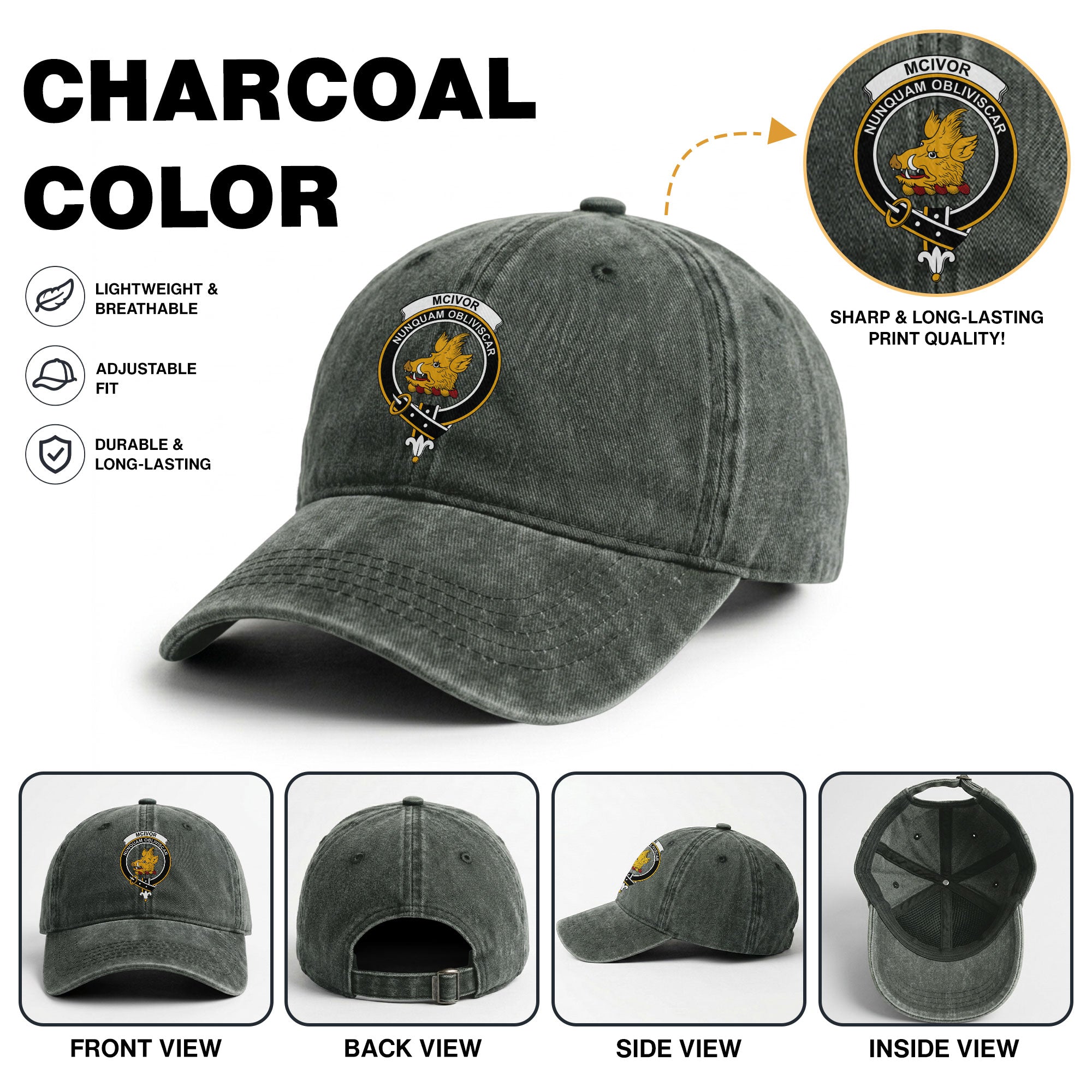 McIvor Crest Washed Classic Cap