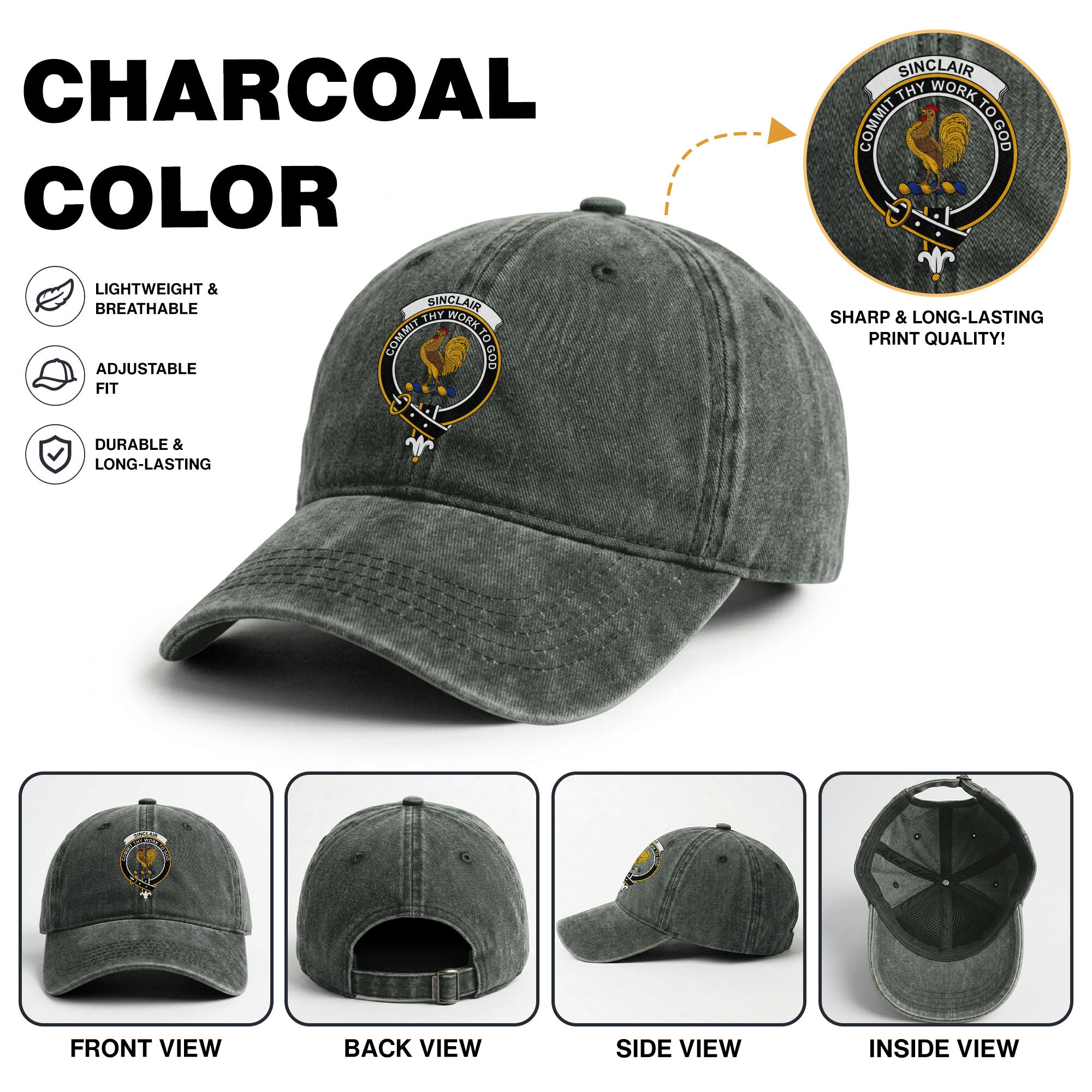 Sinclair Crest Washed Classic Cap