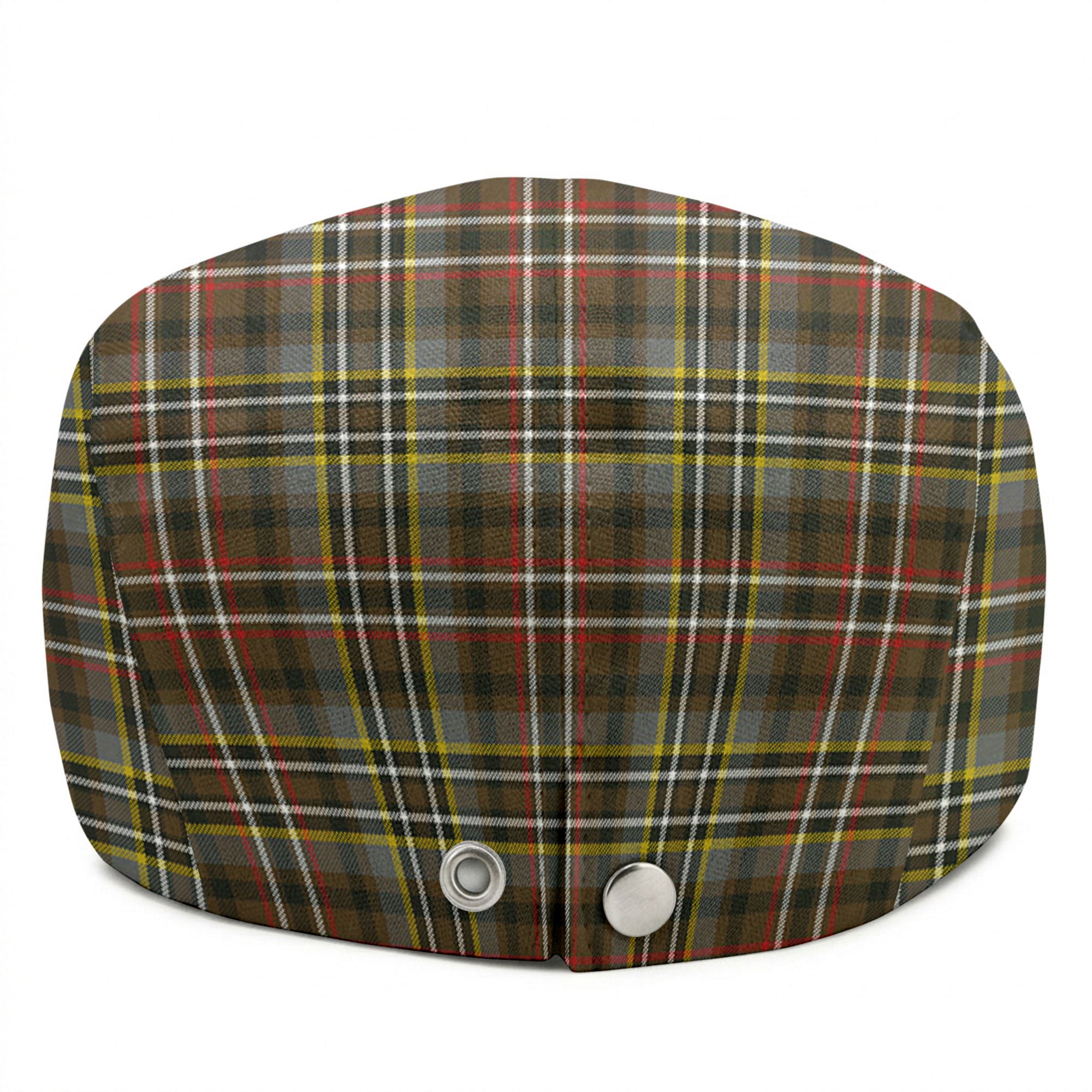 Scott Green Weathered Tartan Flat Caps
