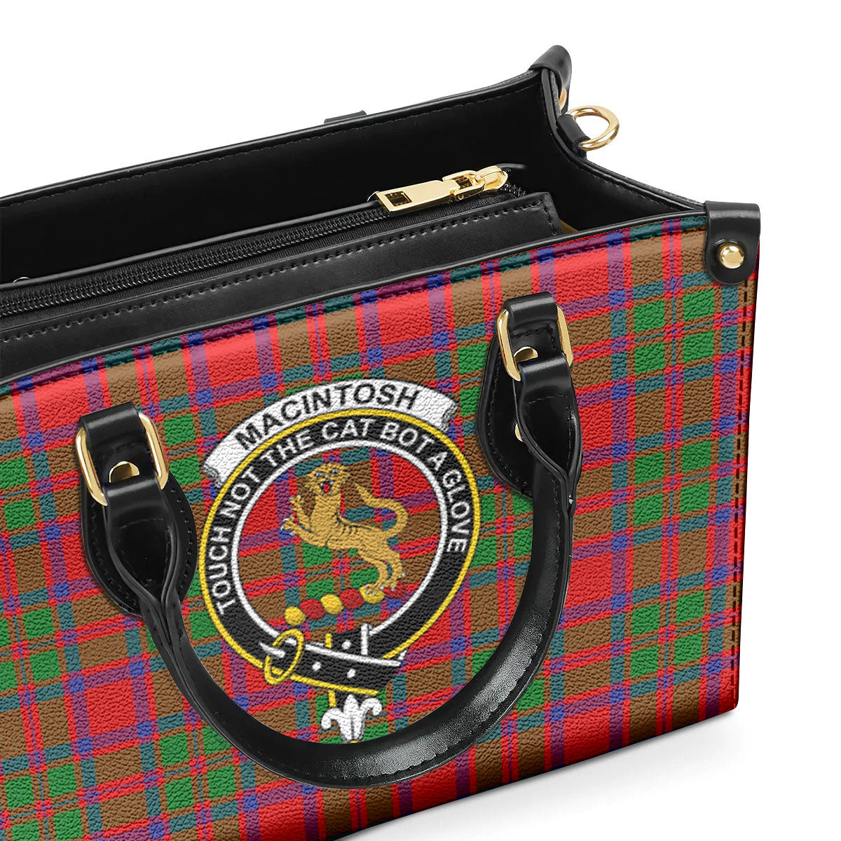 MacIntosh Modern Tartan Crest Leather Handbag