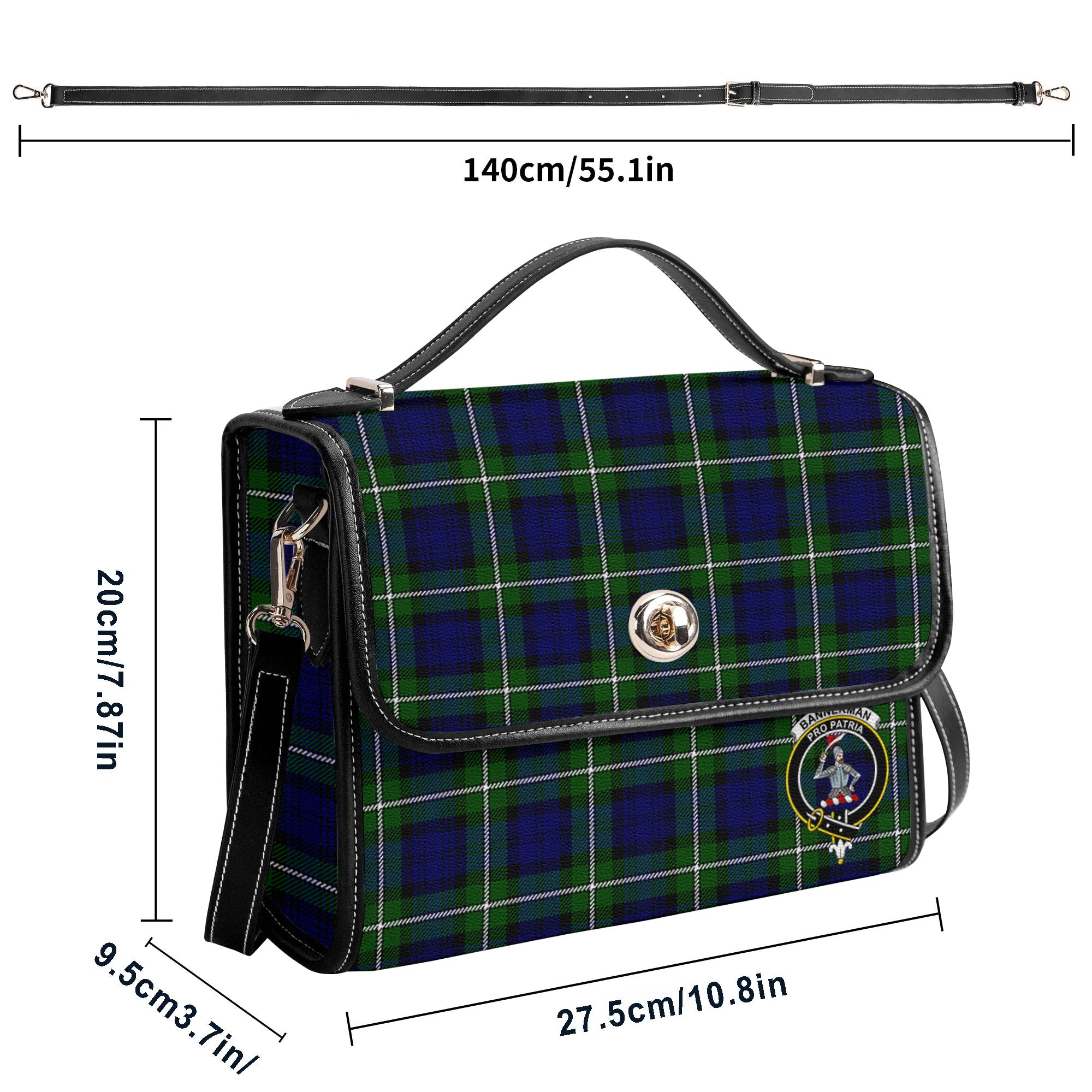 Bannerman Tartan Crest Satchel Bag
