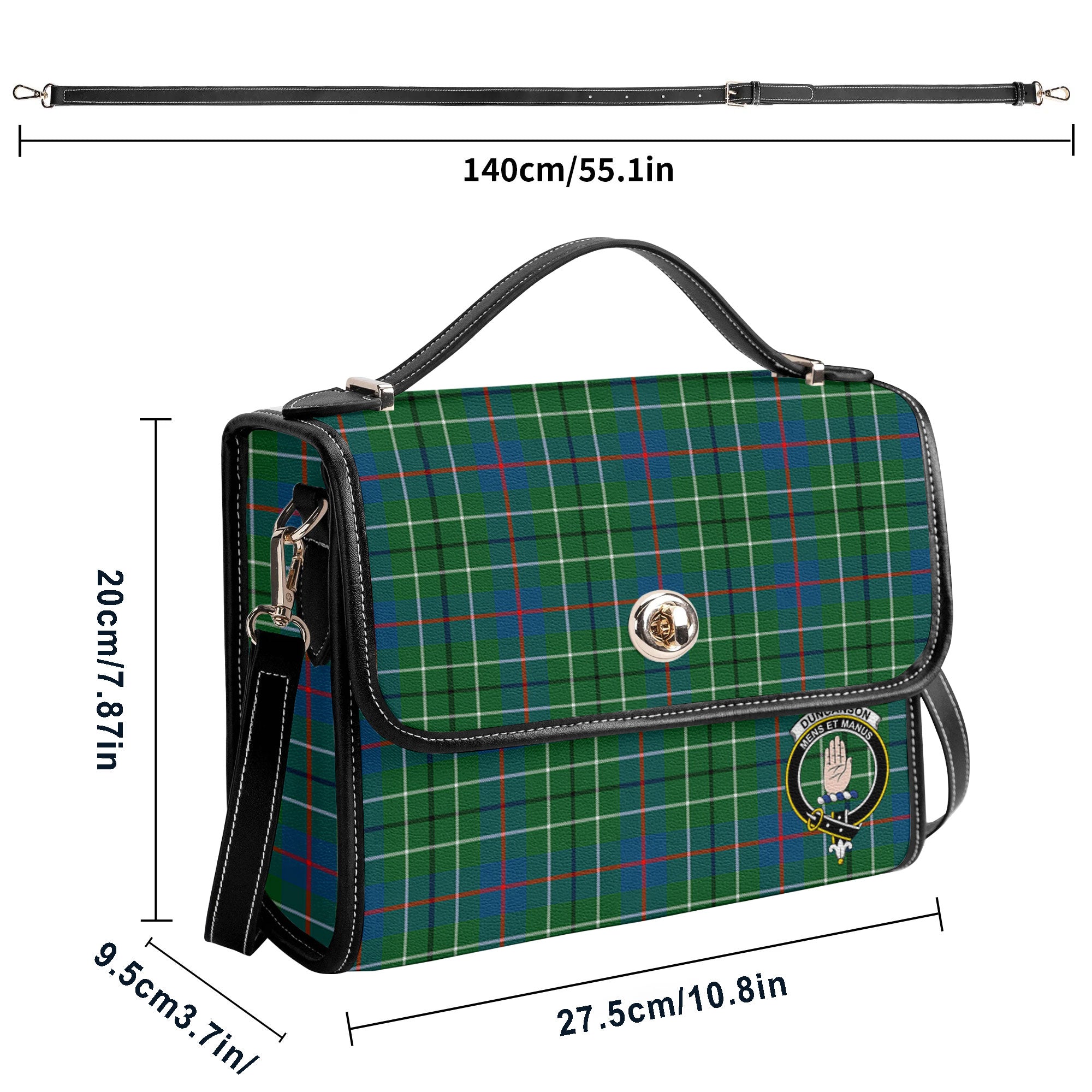 Duncanson Tartan Crest Satchel Bag