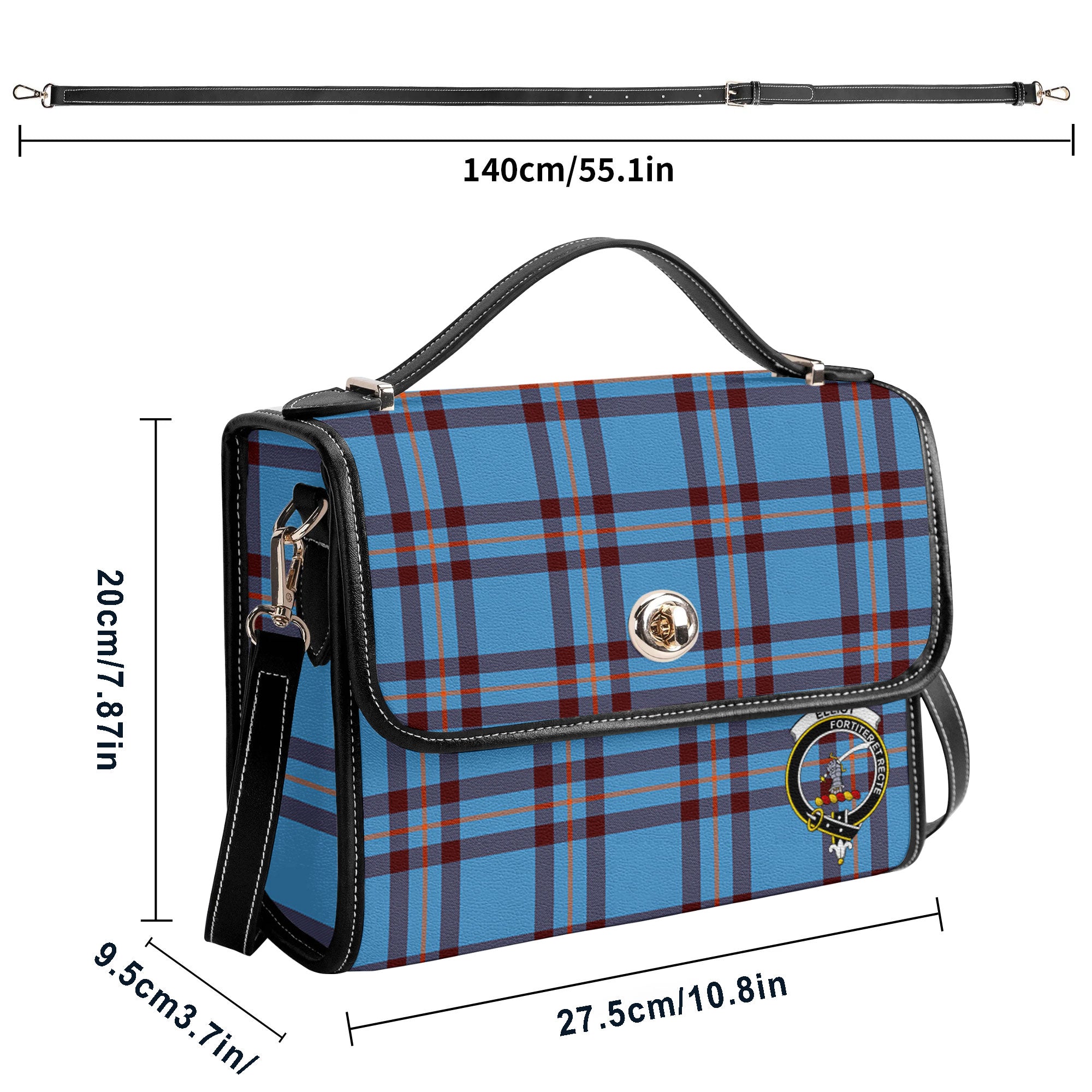 Elliot Ancient Tartan Crest Satchel Bag