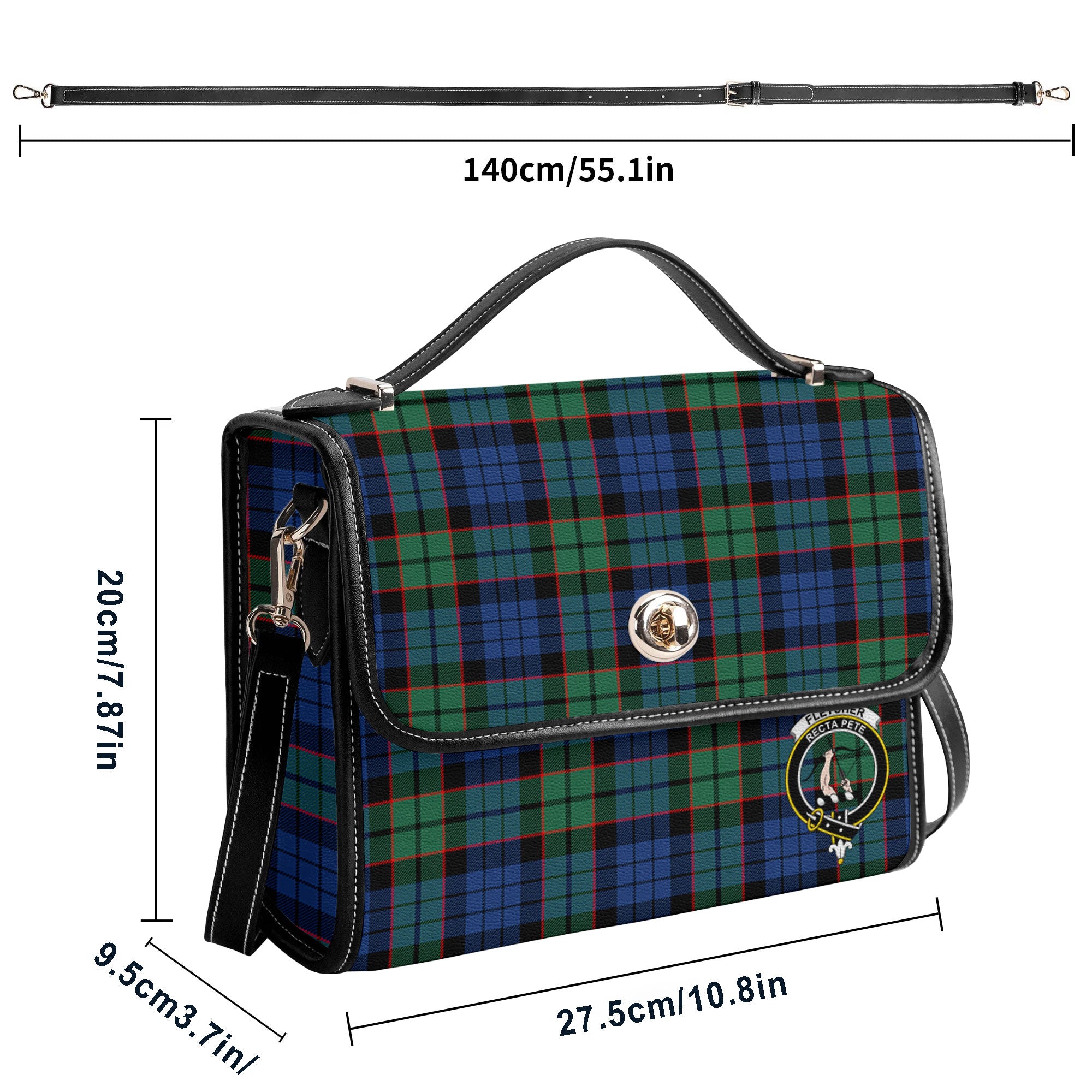 Fletcher Ancient Tartan Crest Satchel Bag