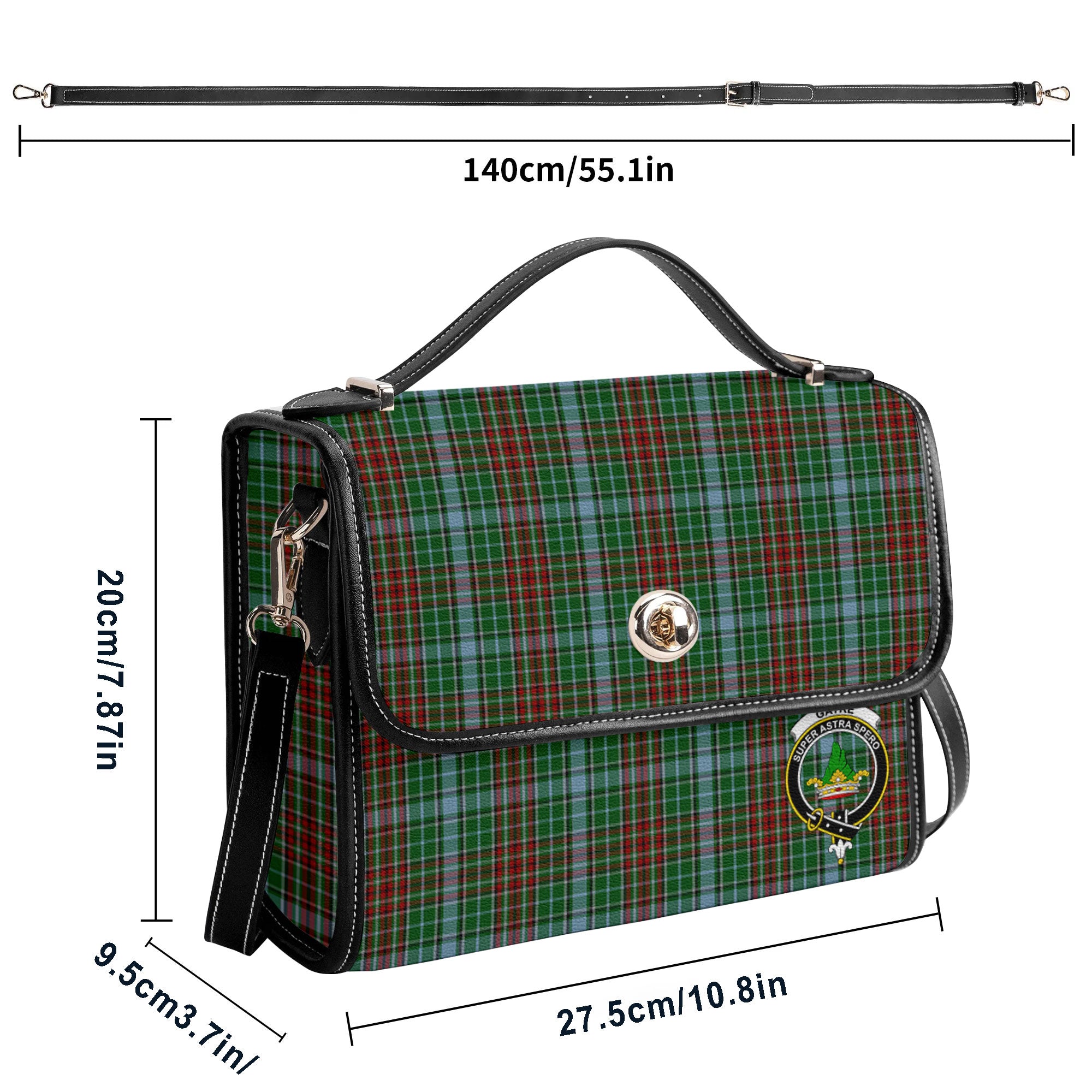 Gayre Tartan Crest Satchel Bag
