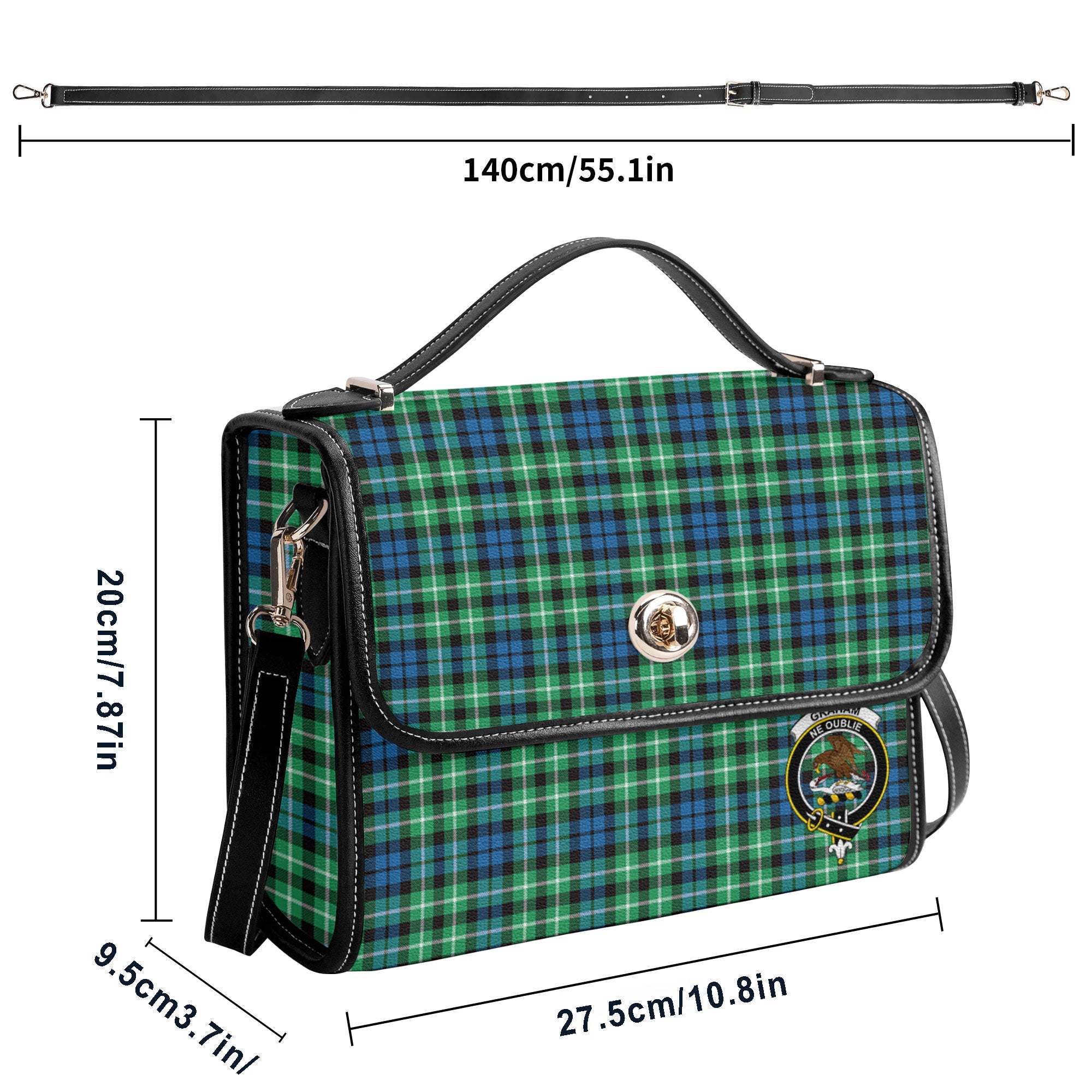 Graham of Montrose Ancient Tartan Crest Satchel Bag