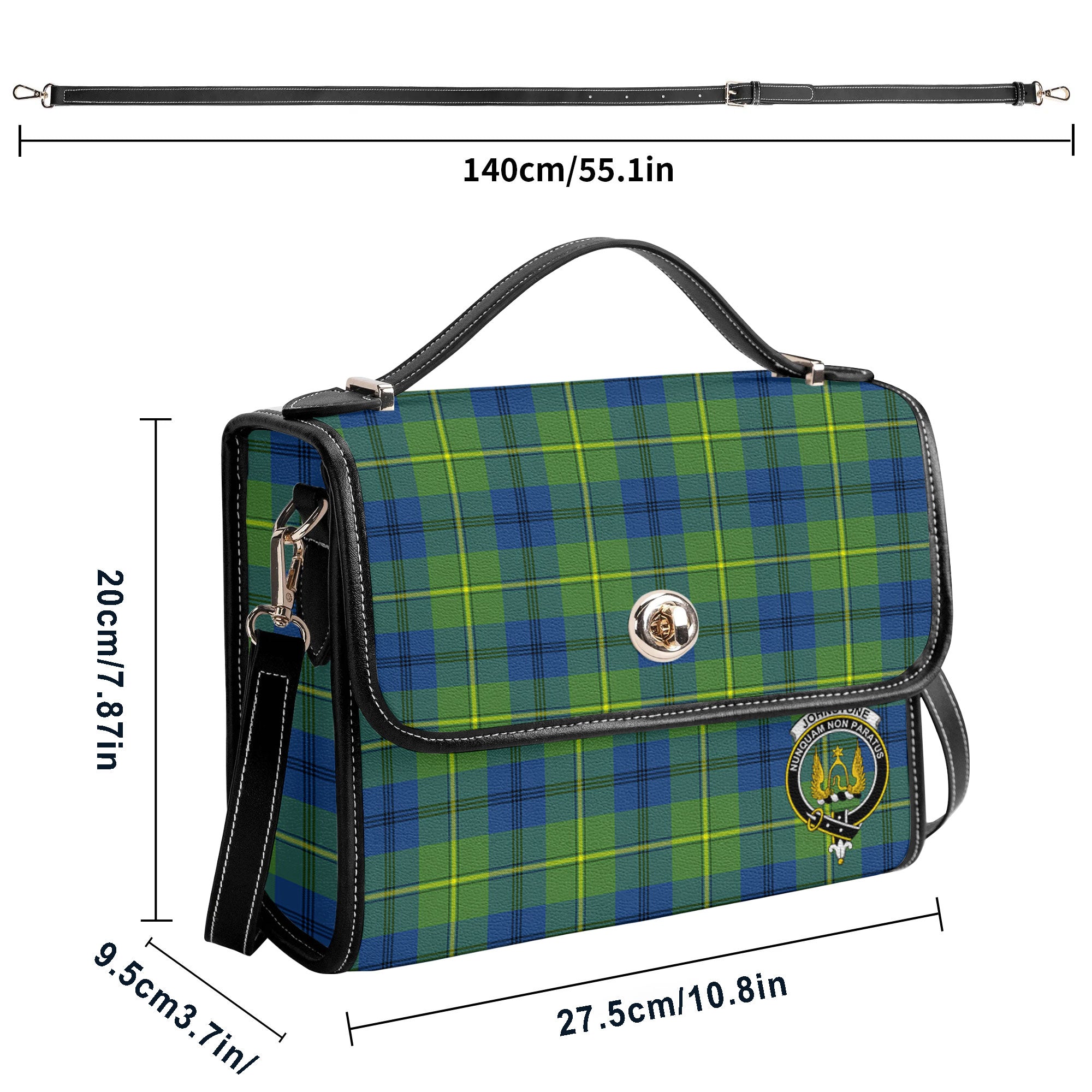 Johnstone Ancient Tartan Crest Satchel Bag