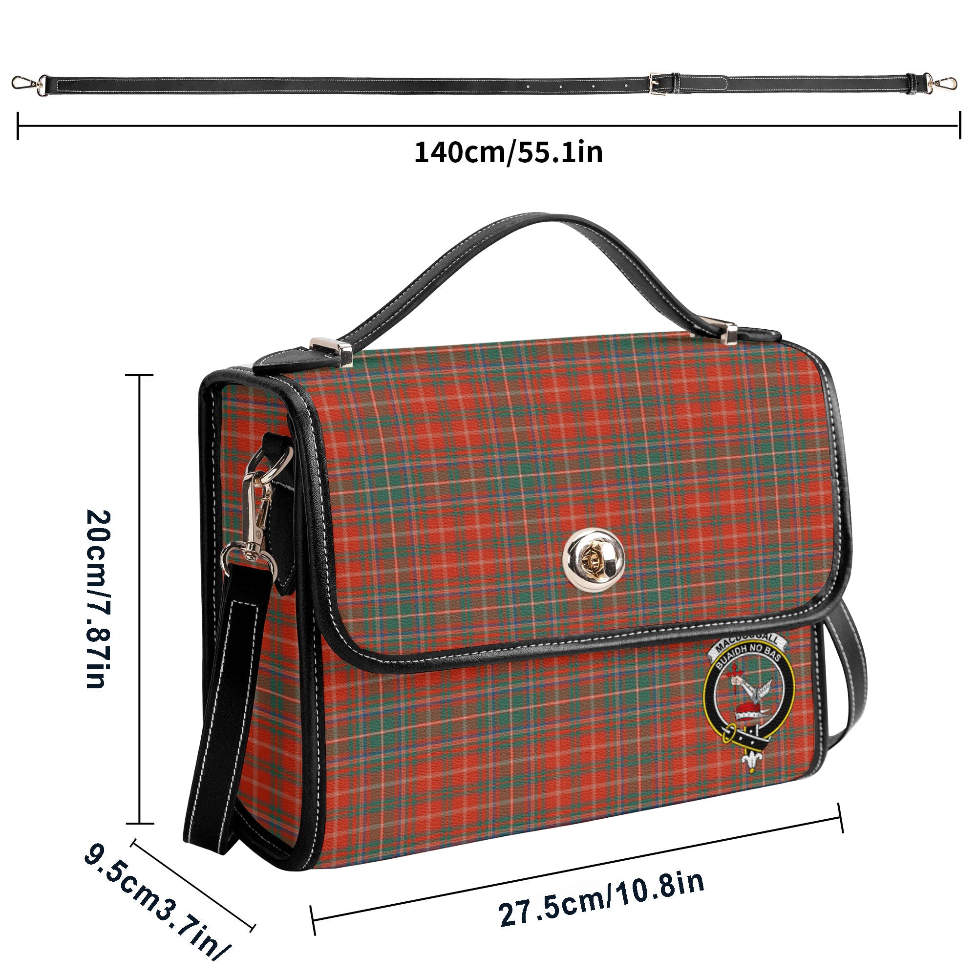 MacDougall Ancient Tartan Crest Satchel Bag