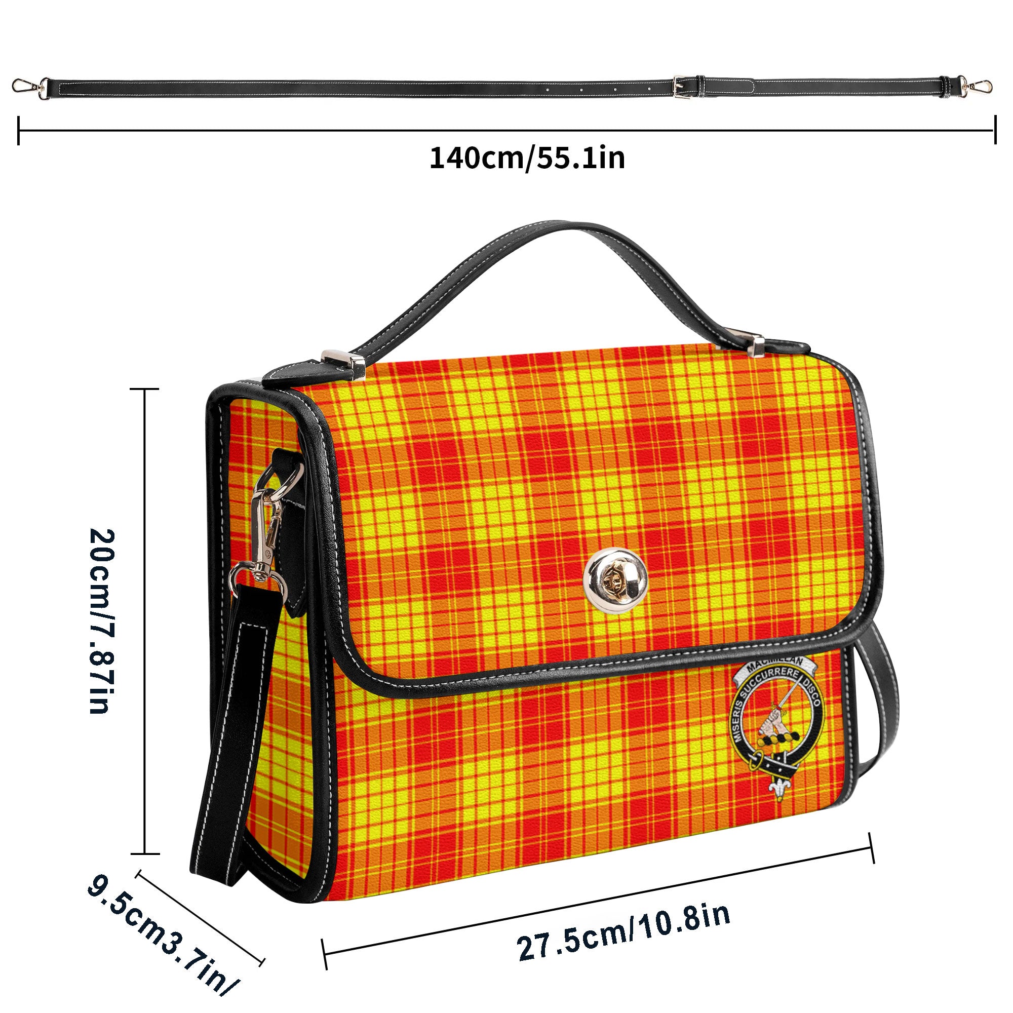 MacMillan Clan Tartan Crest Satchel Bag