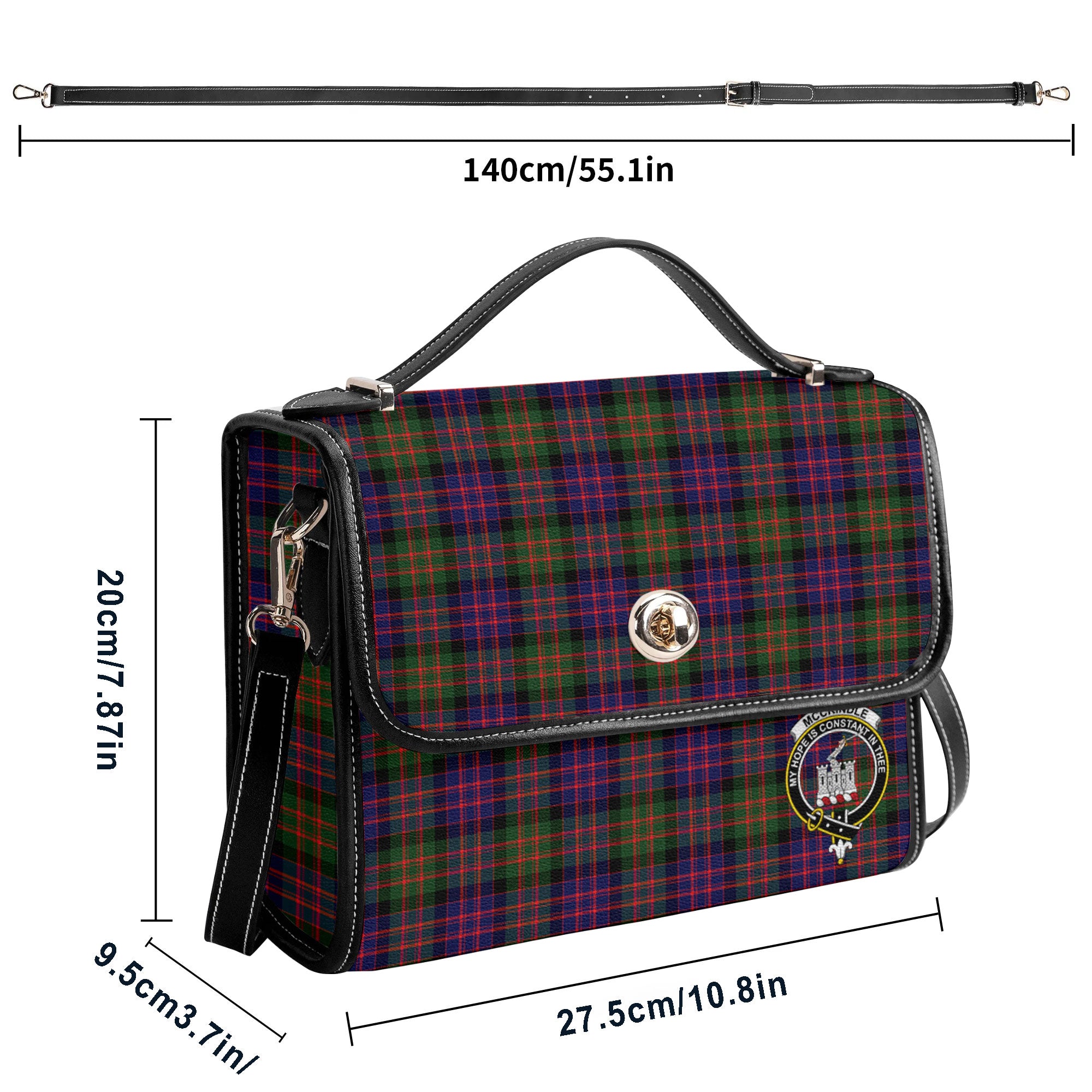 McCrindle Tartan Crest Satchel Bag
