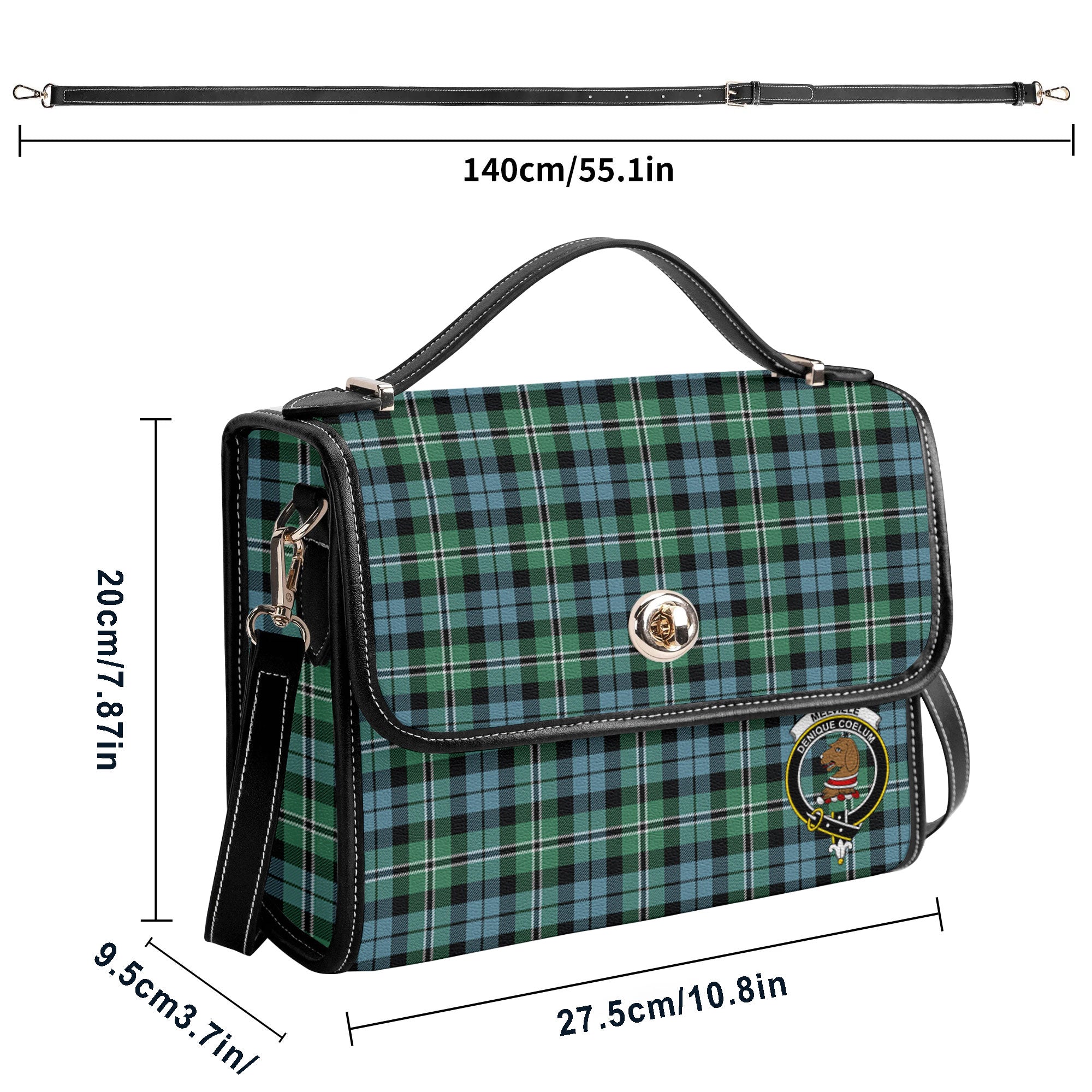 Melville Tartan Crest Satchel Bag