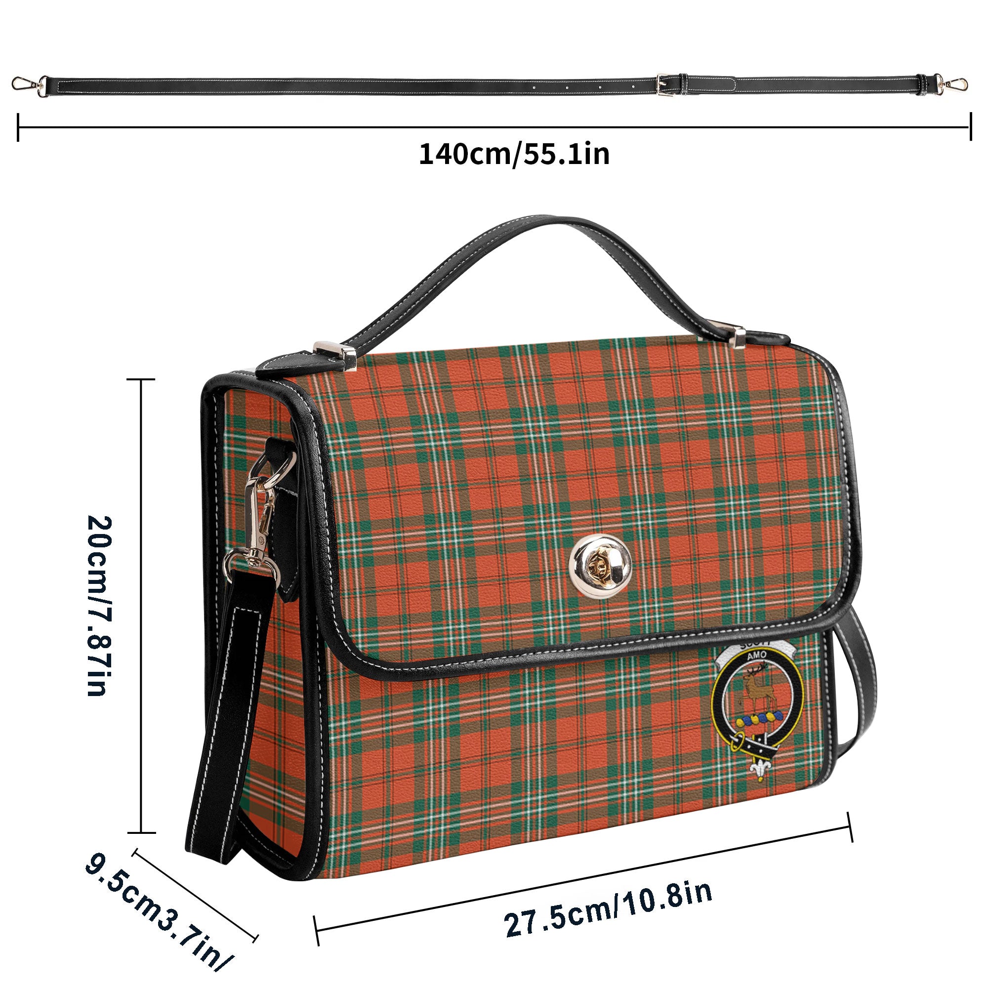 Scott Ancient Tartan Crest Satchel Bag