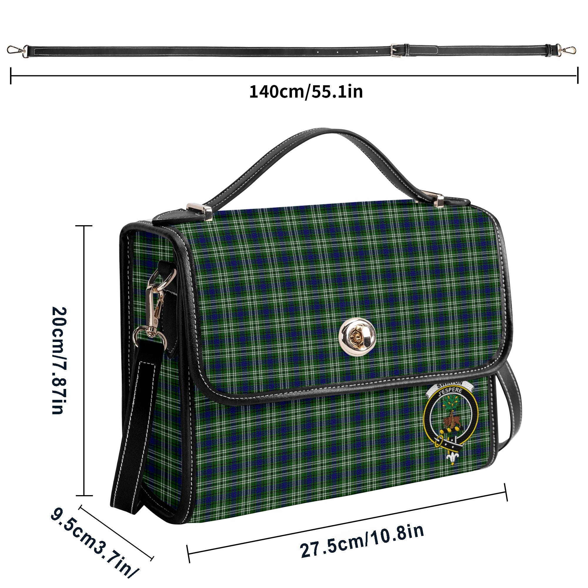 Swinton Tartan Crest Satchel Bag