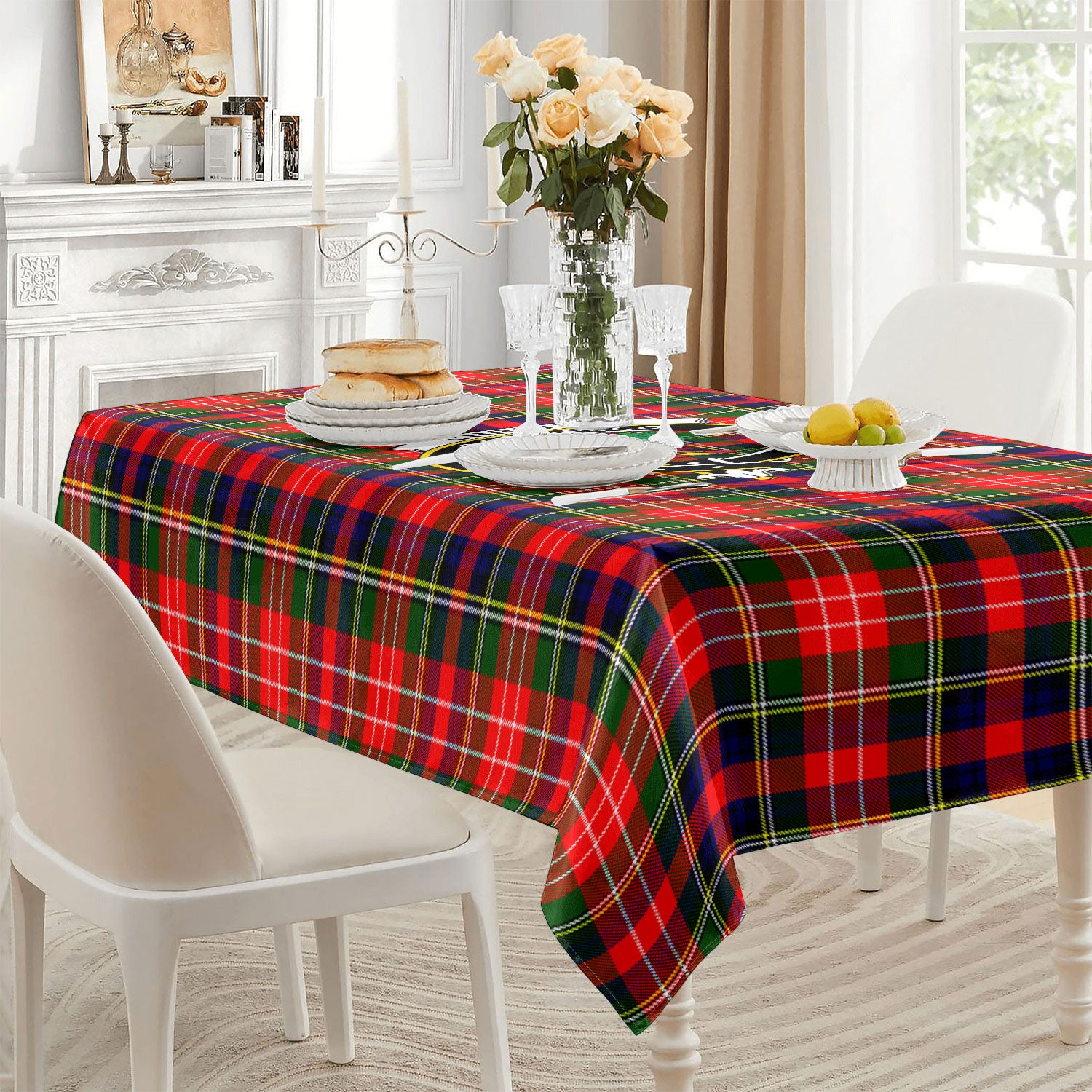 Christie Tartan Crest Tablecloth