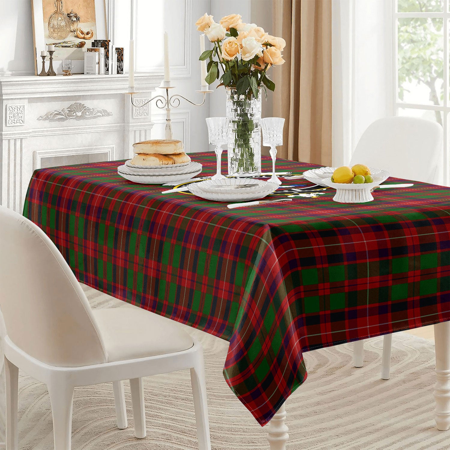 Ged Tartan Crest Tablecloth