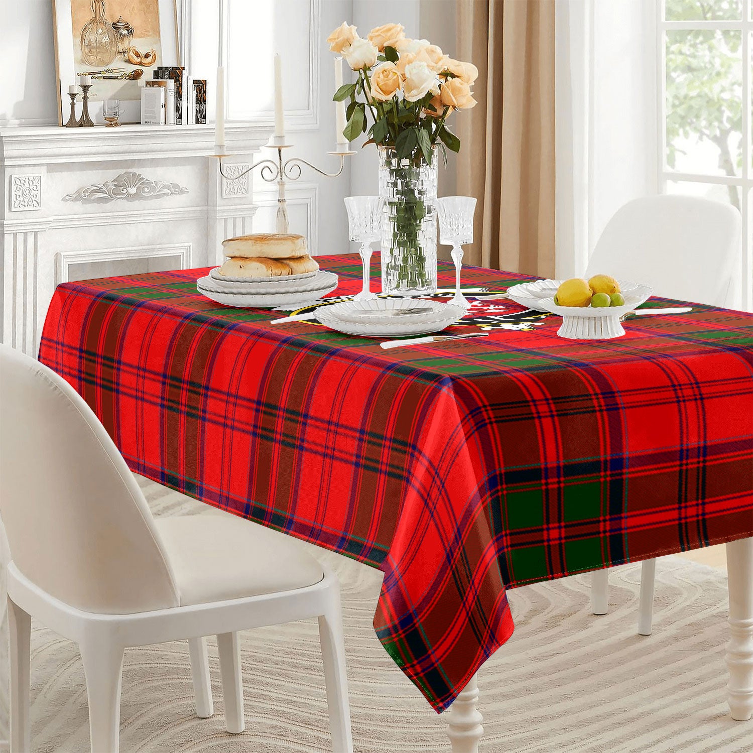 Heron Tartan Crest Tablecloth