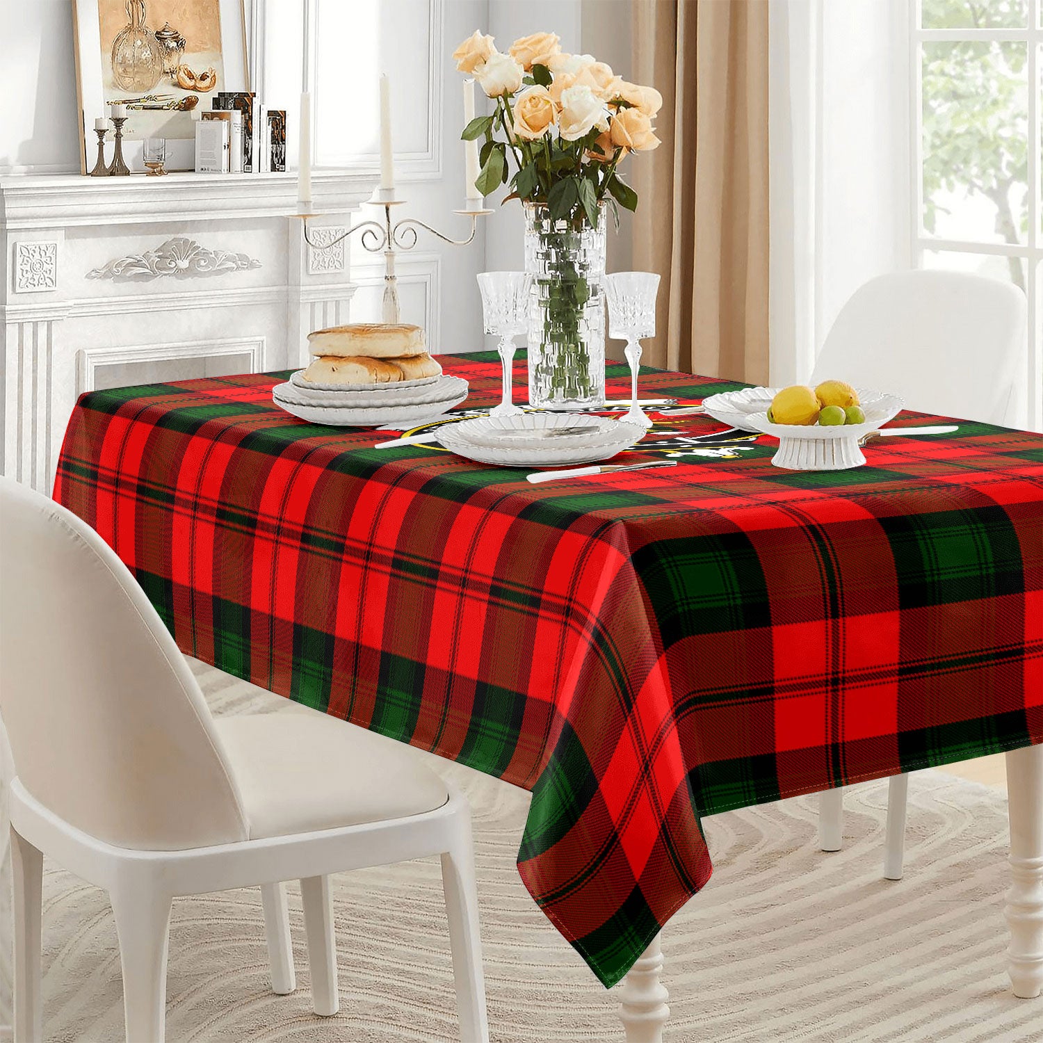 Kerr Modern Tartan Crest Tablecloth