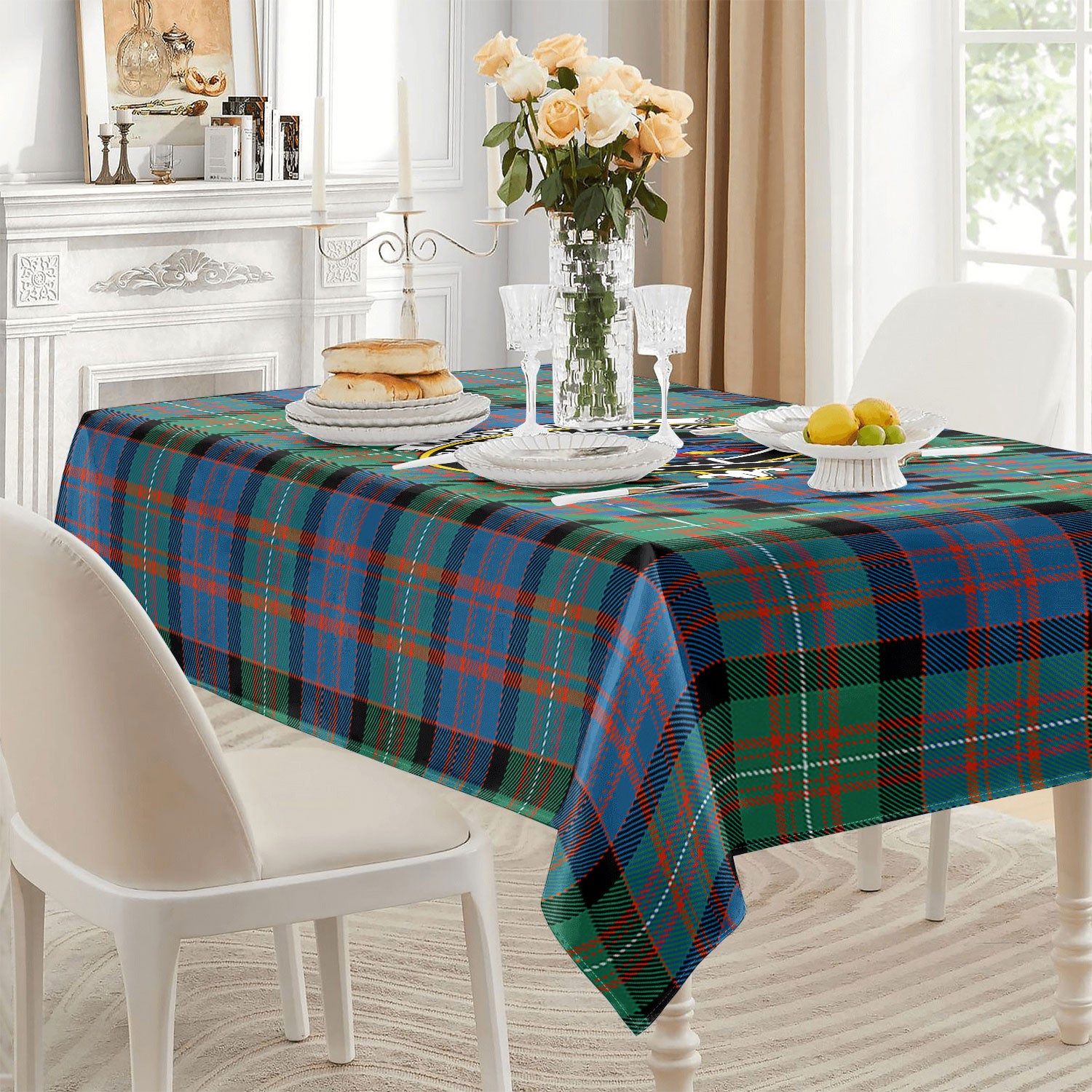 MacDonnell of Glengarry Ancient Tartan Crest Tablecloth