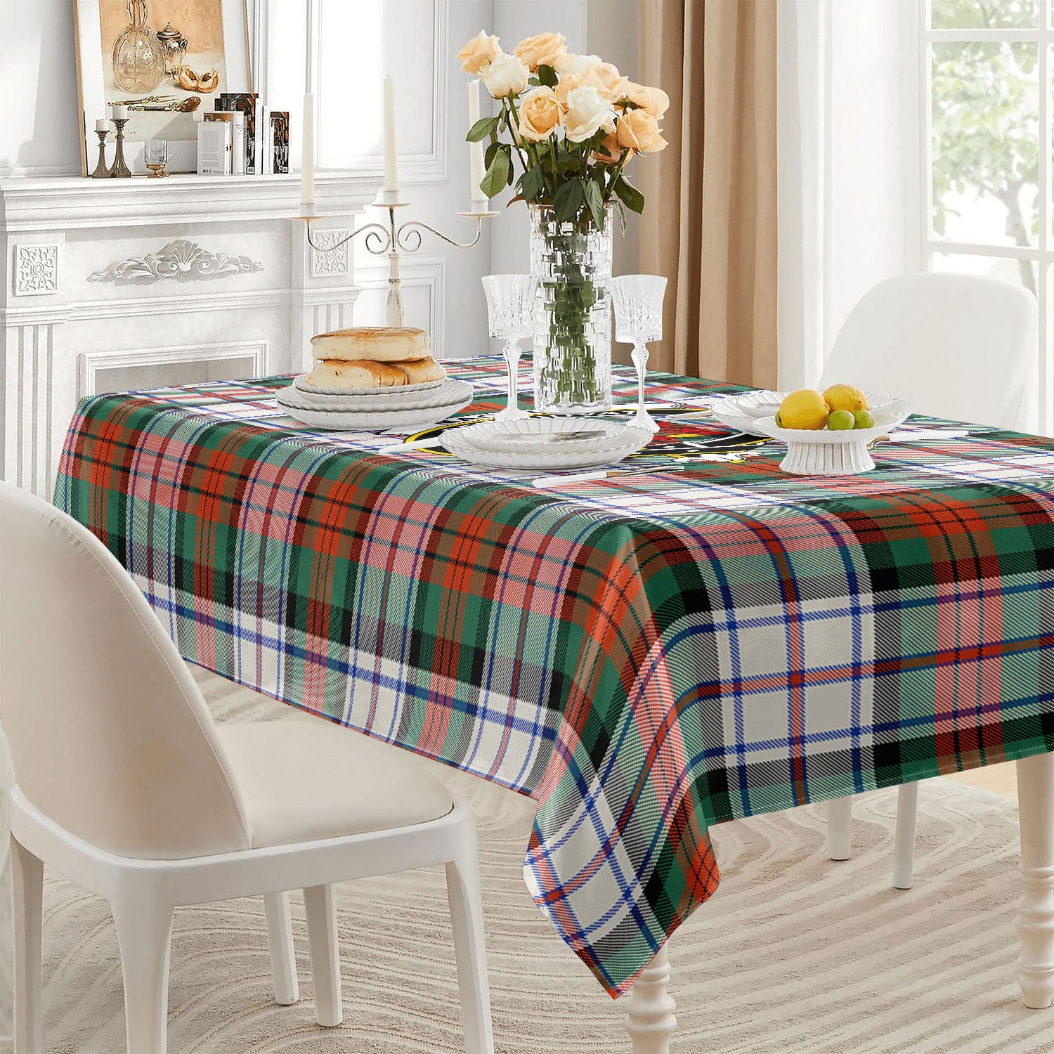 MacDuff Dress Ancient Tartan Crest Tablecloth