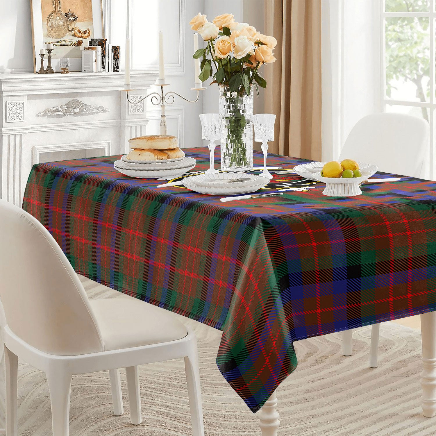 MacDuff Hunting Modern Tartan Crest Tablecloth