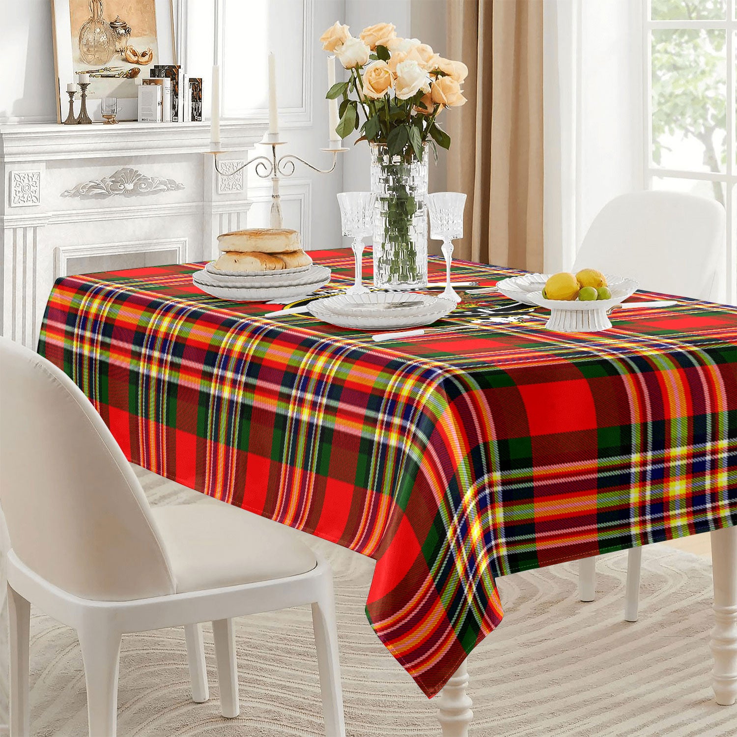 MacGill Modern Tartan Crest Tablecloth