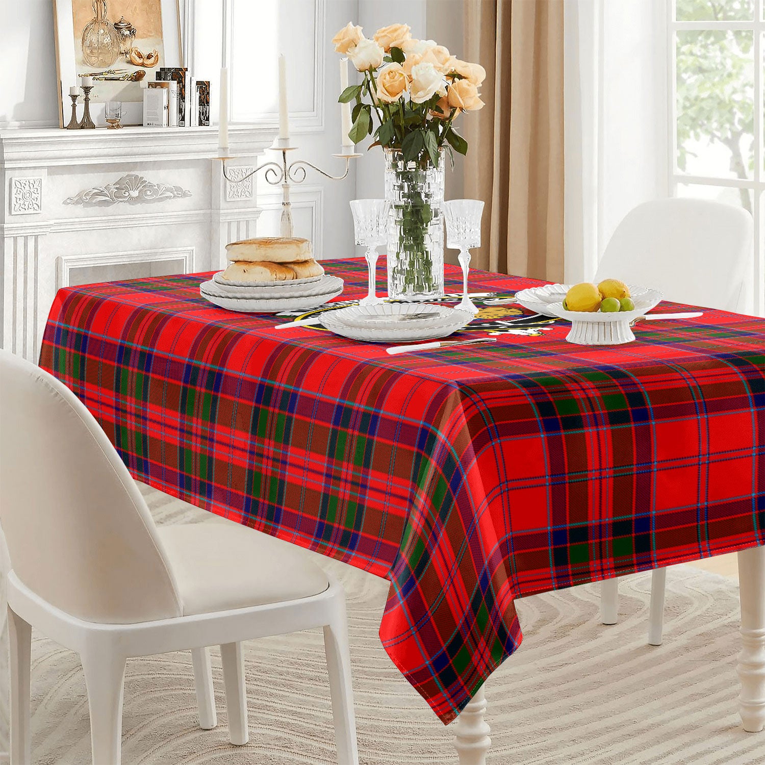 MacGillivray Modern Tartan Crest Tablecloth